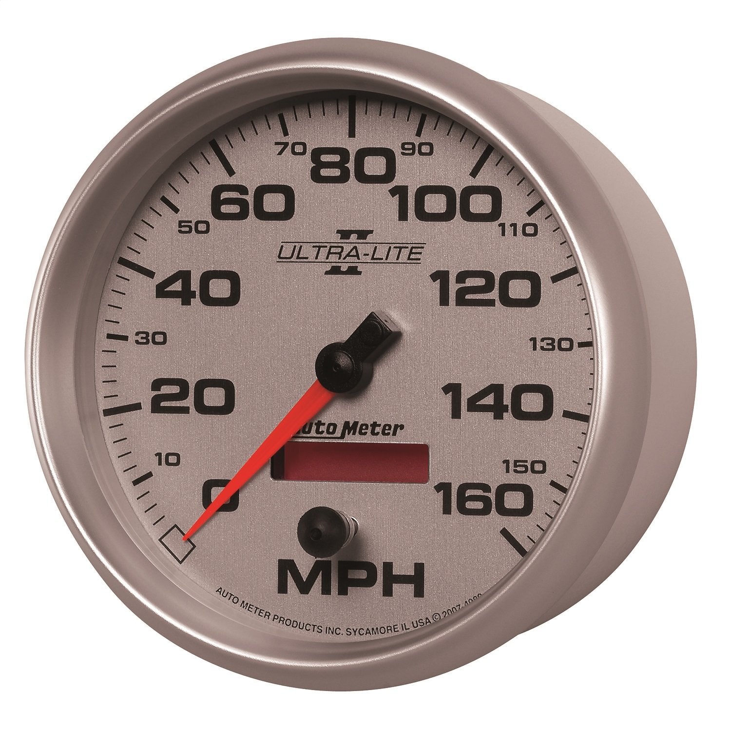 Auto Meter Ultra-Lite II 5" 160 mph In-Dash Electric Programmable Speedometer 4989