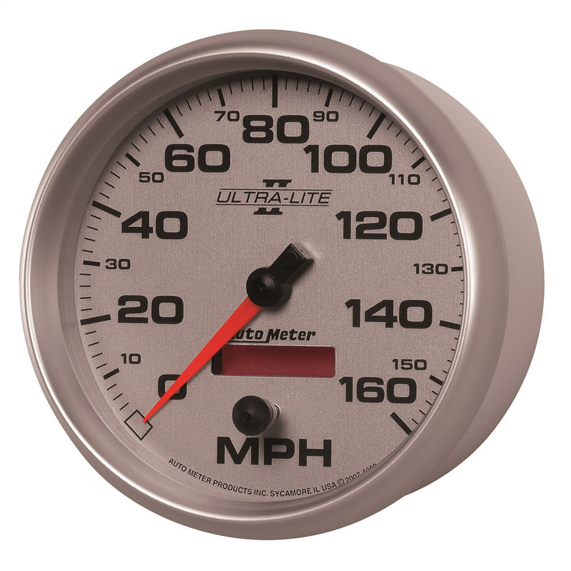 Auto Meter Ultra-Lite II 5" 160 mph In-Dash Electric Programmable Speedometer 4989
