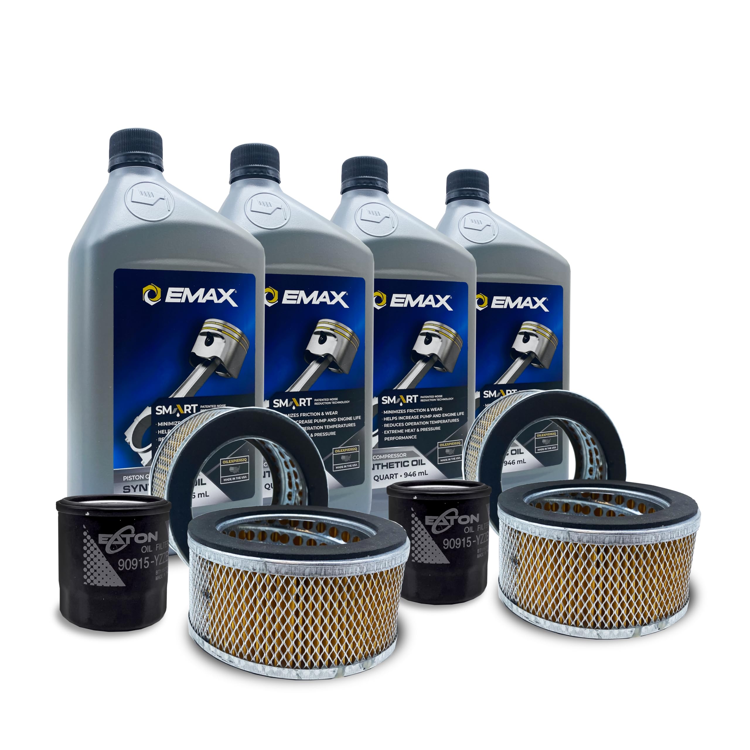 Maintenance Kit EMAX - Pump Warranty Lifetime Pump Maintenance Kit with Smart Oil & Required Filters - Made in the USA - EFKIT026S