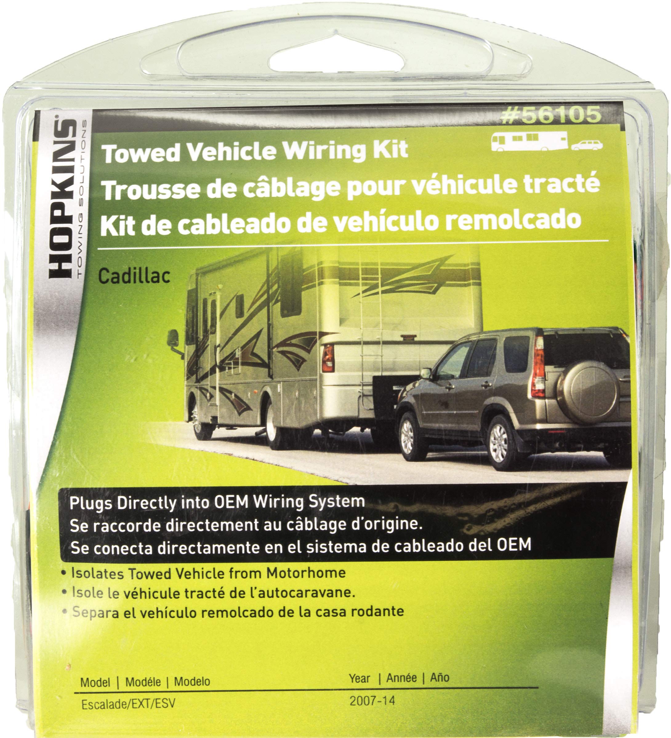 Plug-in Hopkins Towing Solutions Simple Towed Vehicle Wiring Kit 56105