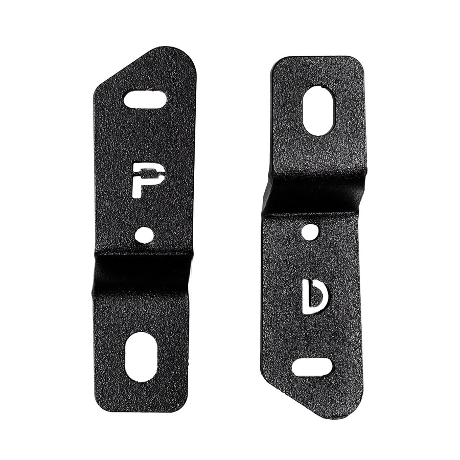 XE Hood Hinge Cube Light Mount Go Rhino | Mild Steel, Textured Black | 732280T | Fits 2021-2023 Ford Bronco