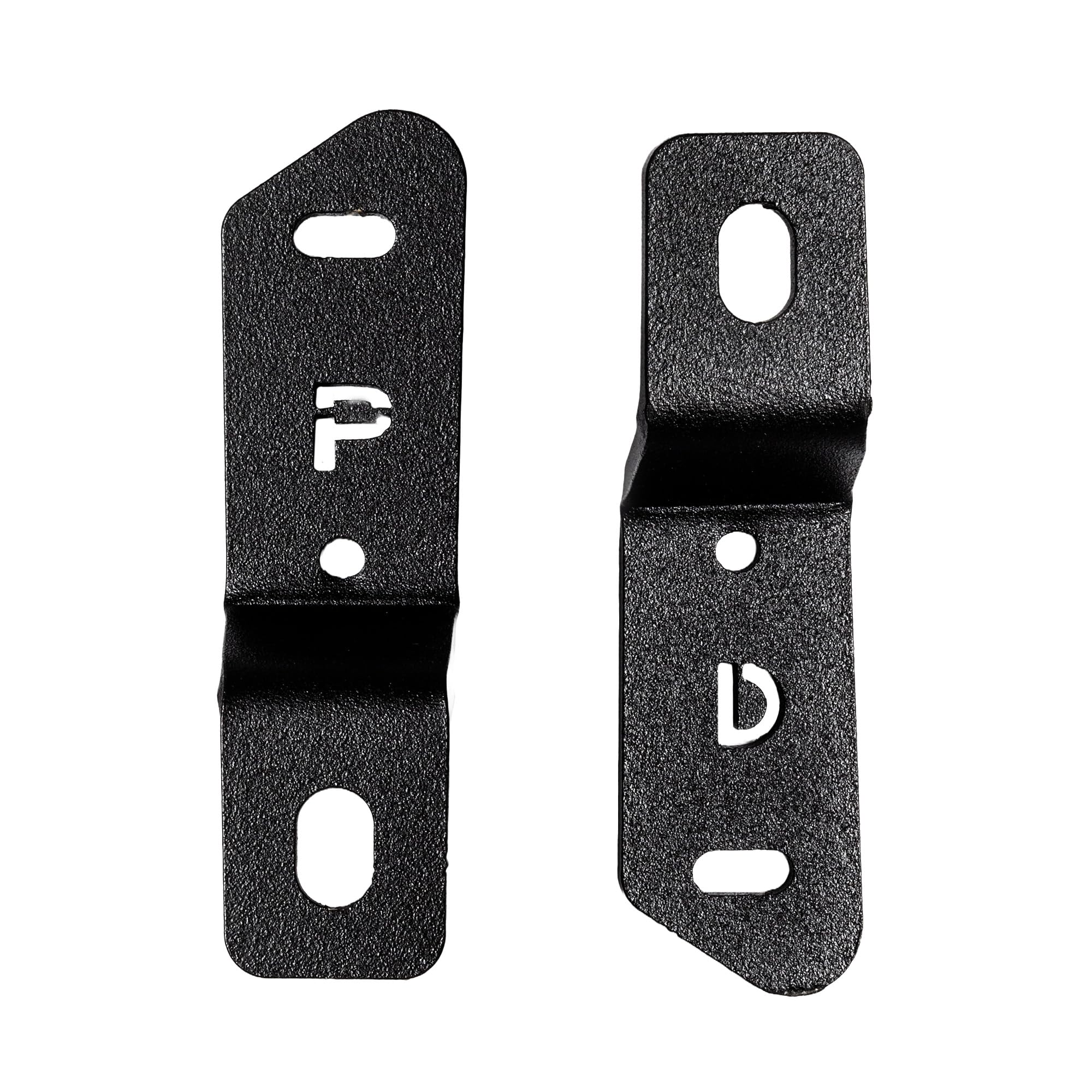 XE Hood Hinge Cube Light Mount Go Rhino | Mild Steel, Textured Black | 732280T | Fits 2021-2023 Ford Bronco