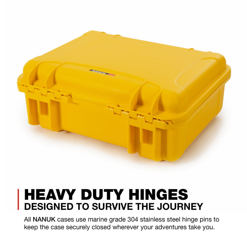 Waterproof Nanuk Hard Case with Foam Insert for DJI Ronin RSC 2 and Pro Combo Version - Yellow