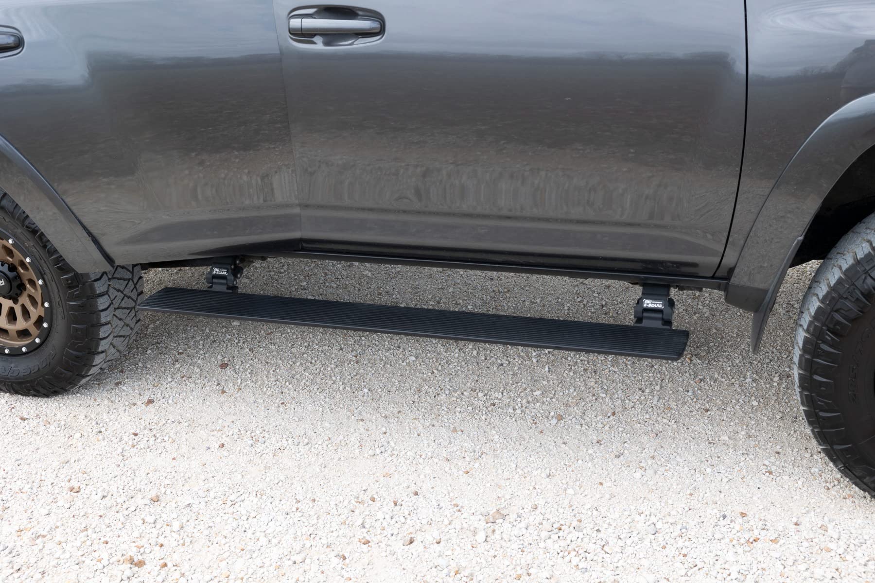 Rough Country Power Running Boards for 4Runner Toyota (2010-2024) - Dual-Motor Electric Retractable Side Steps with LED Powerstep Lights