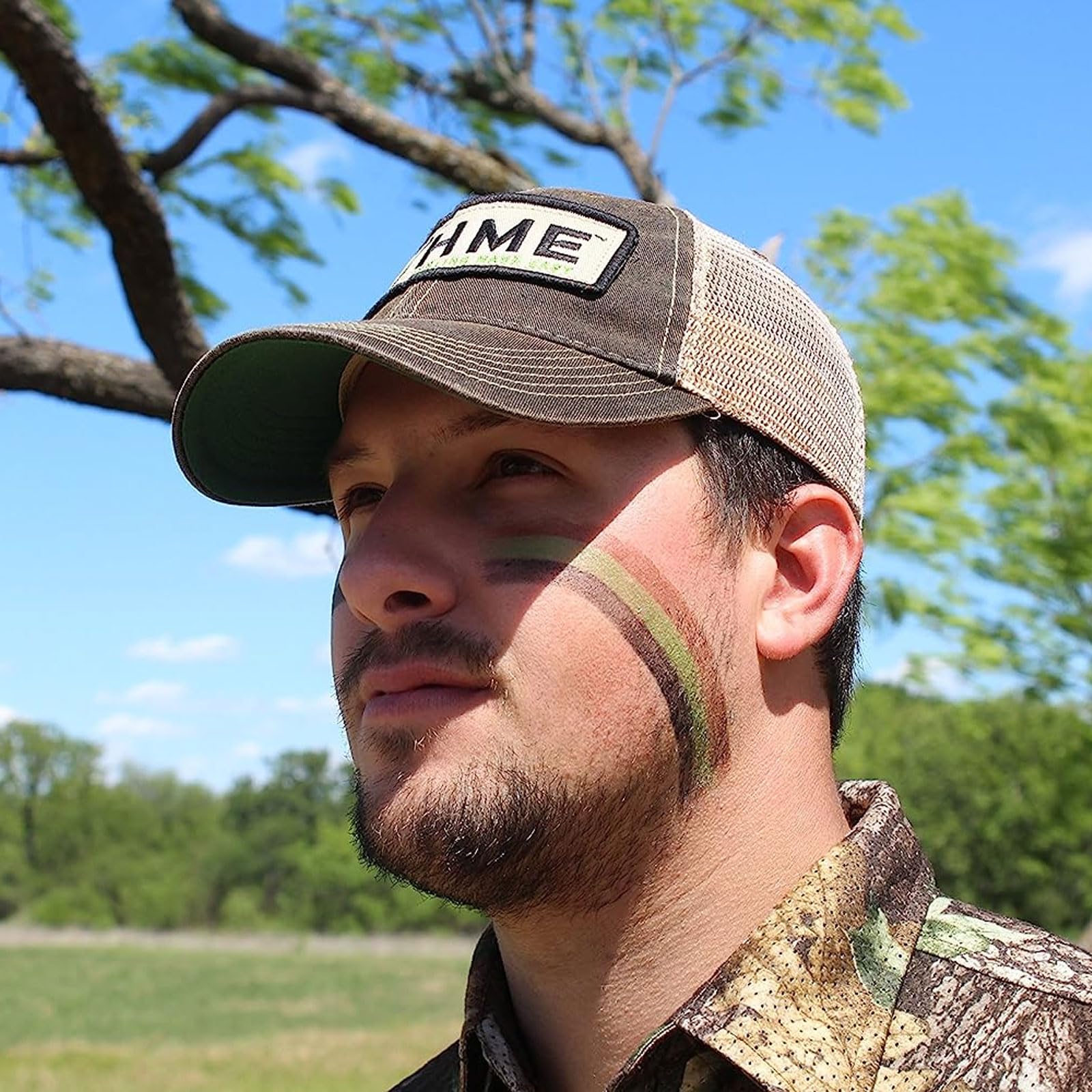3 Color Camo Face Paint HME "Mess-Free" Application Stick - Long-Lasting Easy-to-Use Concealment Makeup for Hunting