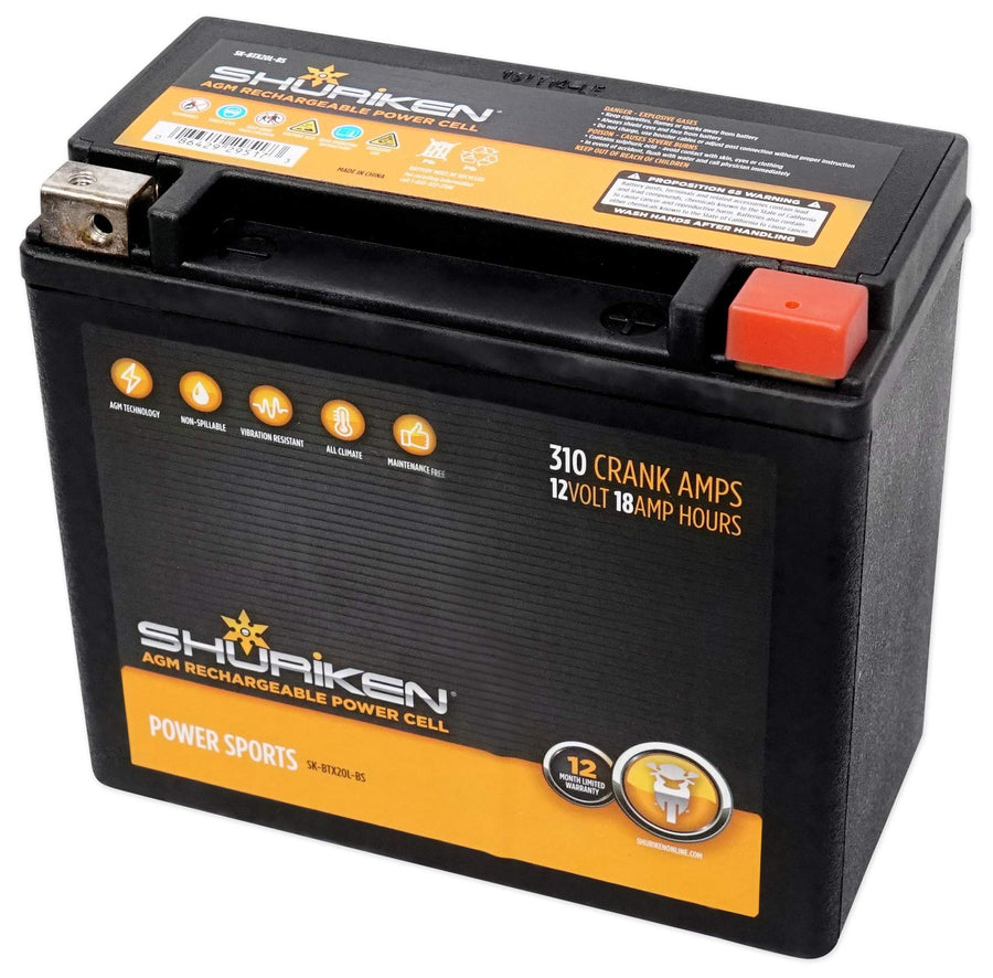 310 Crank Shuriken Amps 18Ah AGM Powersports 12-Volt Battery