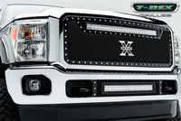 Torch Grille 2011-2016 Super Duty, Black, 1 Pc, Insert, Chrome Studs with (1) 30" LED - PN #6315461