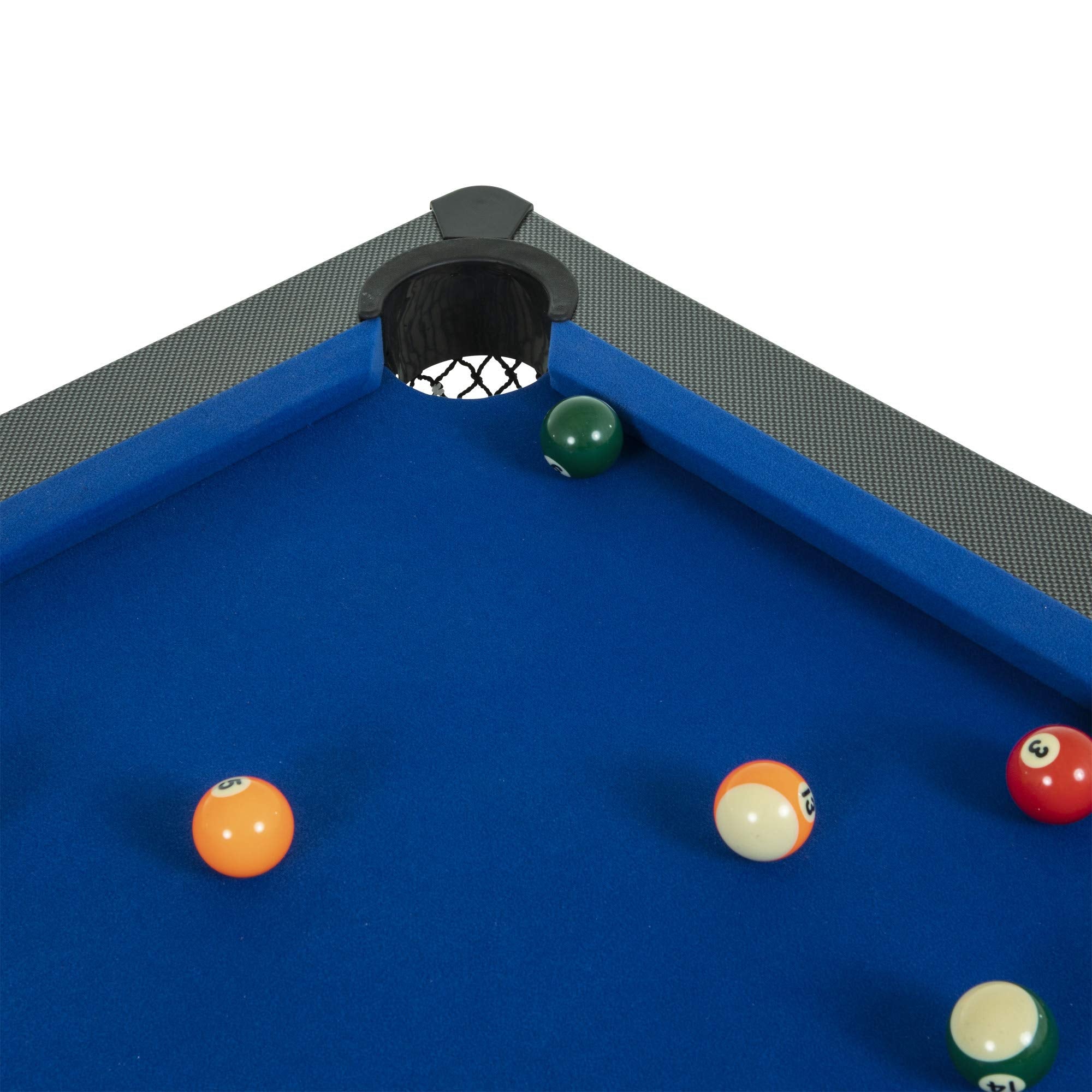 Portable Triumph Sports 6’ Pop Up Folding Pool/Billiard Table with Folding Legs, Instant Assembly and Accessories Included