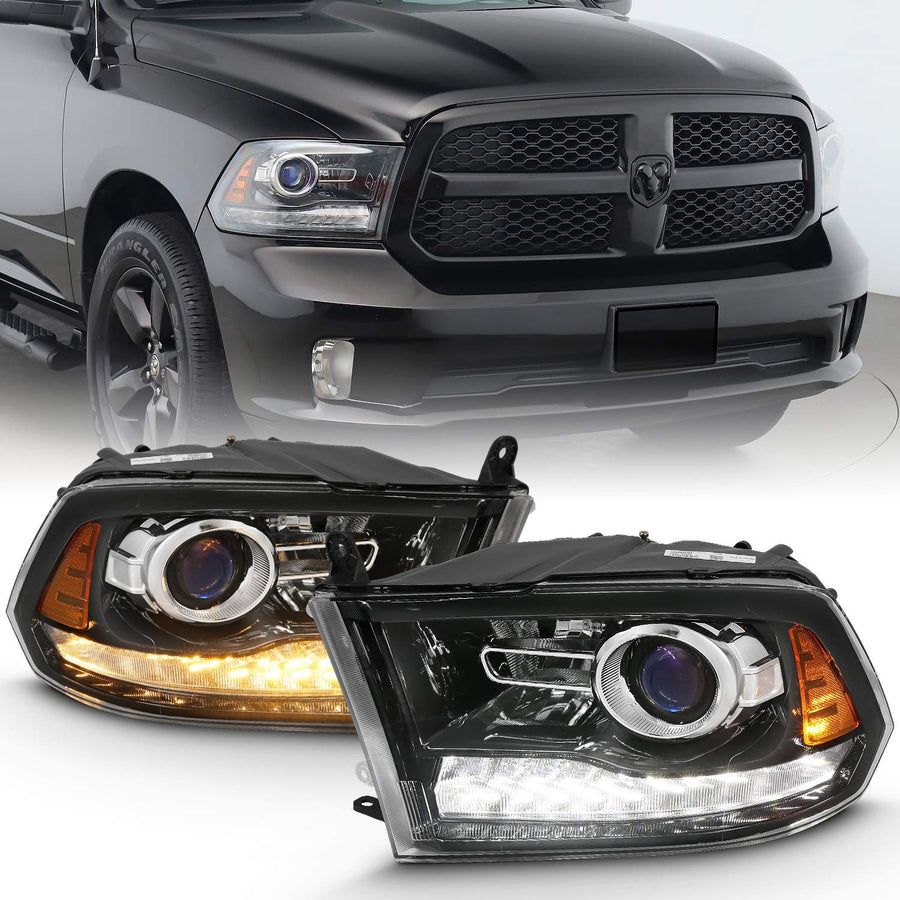 Projector Headlamps ANZO USA 111439 Fits Dodge Ram 1500