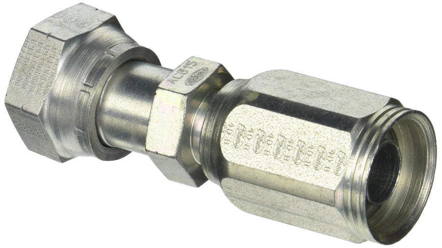 Gates Field Attachable Type T 12C2AT-12RFFORX for G2 Hose, 2 Wire, Female Flat-Face O-Ring Swivel, 3/4" ID