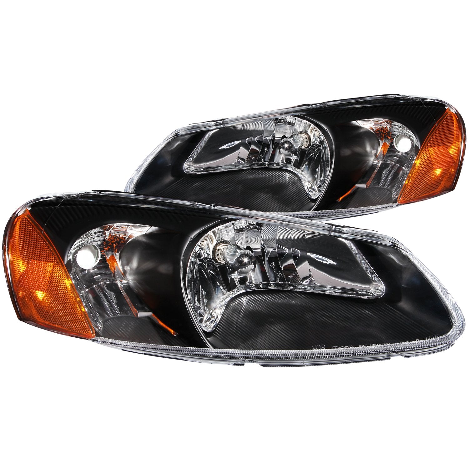 Chrysler Sebring Anzo USA 121026 Crystal Black Headlight Assembly - (Sold in Pairs)