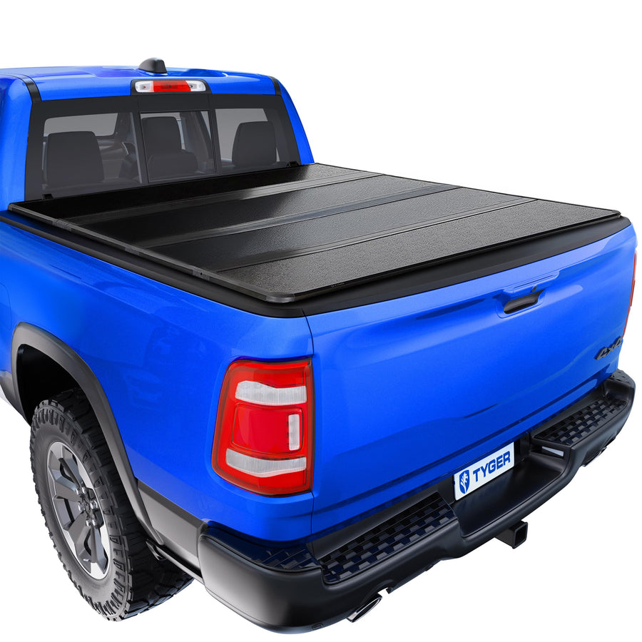 Tyger Auto T5 Hardtop Quad-Fold Alloy Truck Bed Tonneau Cover Compatible with 2009-2025 Dodge Ram 1500; 2019-2025 Classic | 5'7" (67") Bed | TG-BC5D3044