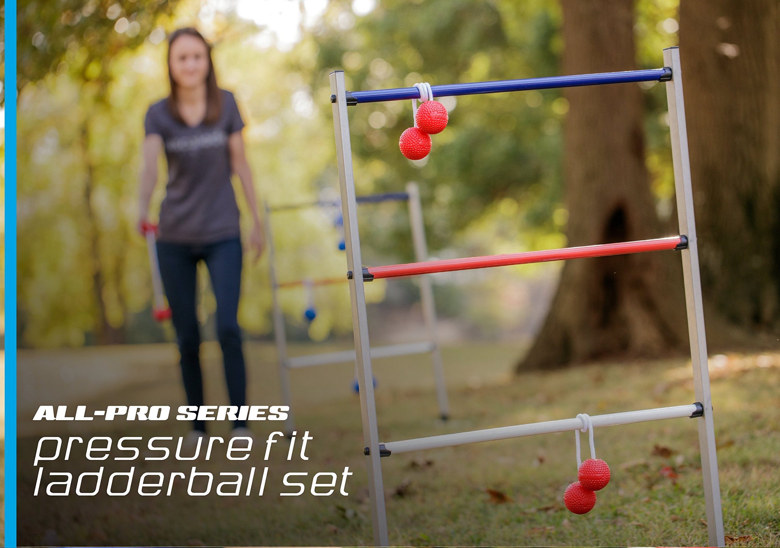 Triumph Sports Press Fit Triumph Ladderball Set - Includes 6 Soft Bolas and Carry Case