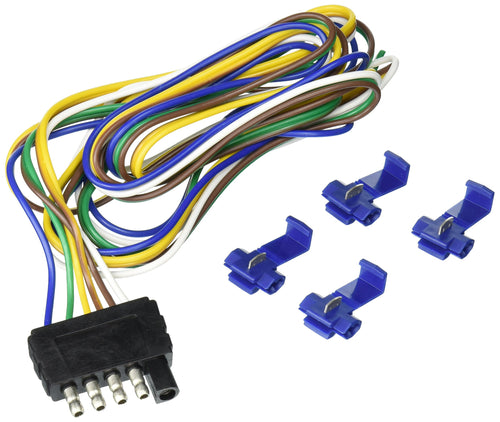 48" Tow Ready 5-Flat Trailer End Wiring Harness 118017