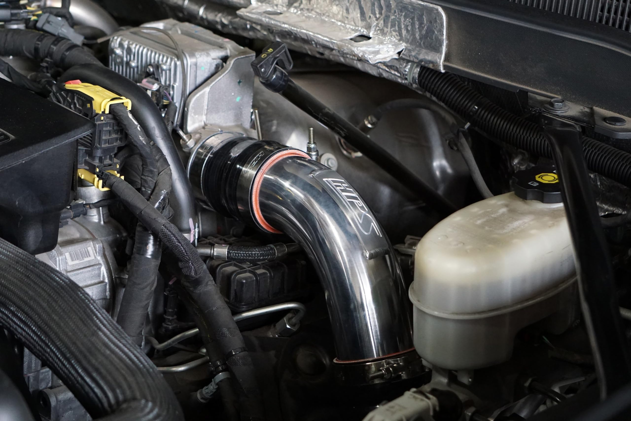 HPS Intercooler Black Charge Pipe Kit Compatible for 2017-2019 Chevrolet Silverado 2500 HD 3500 HD GMC Sierra 2500 HD 3500 HD 6.6L, 17-146WB