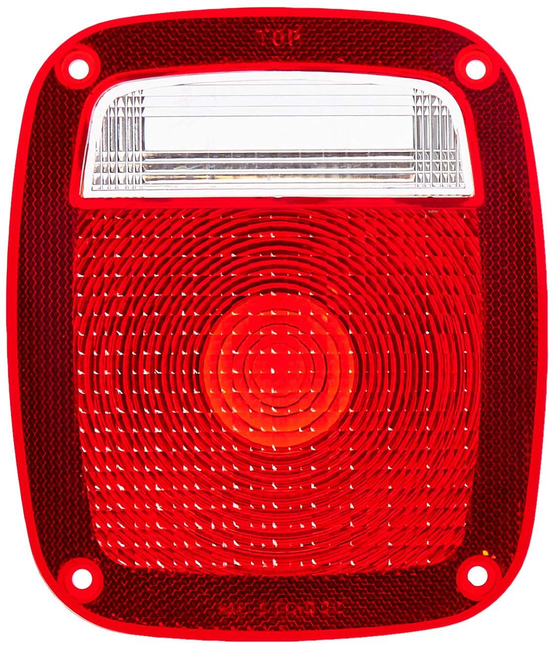 Crown Automotive Electrical Tail Light Lens Lighting and Body, red, white