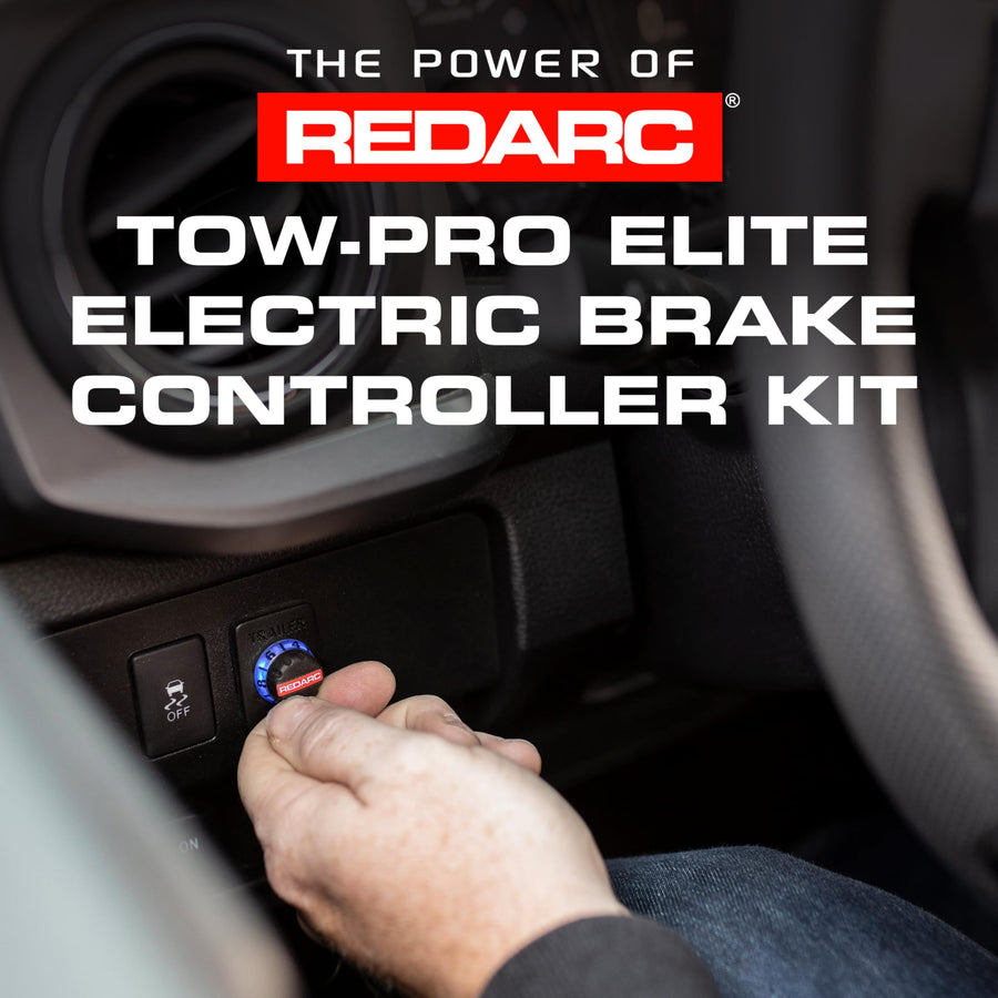 Tow-Pro Elite REDARC Electric Trailer Brake Controller Kit for Toyota Land Cruiser, Sequoia, 4Runner, Dual Braking Modes, Plug and Play Install, 12V/24V Compatible to Tow RV, Camper, Trailer, Boat