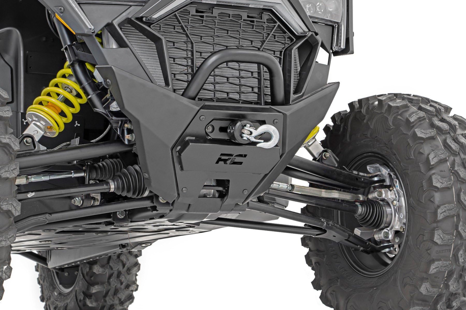 Winch Mount Rough Country for Polaris RZR PRO XP - Bolt-on Mounting Plate, Fits Most UTV Winches