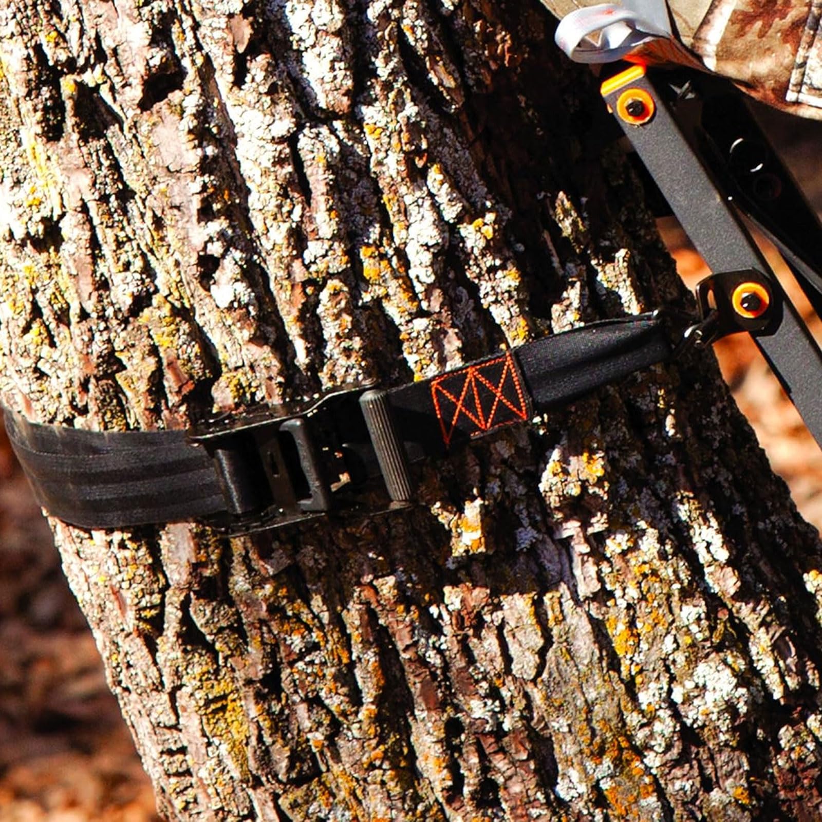 Muddy 2" X 6' Adjustable Heavy-Duty Durable Reliable Versatile Outdoor Replacement Ratchet Strap with 2 Vinyl-Coated Steel Hooks