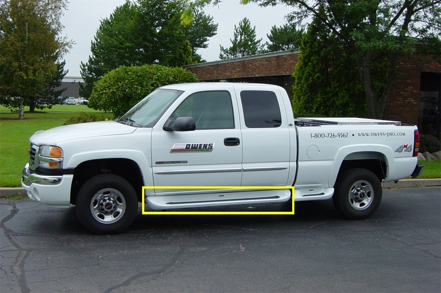 GlaStep Owens 3116-01 Running Board for GM FS HD Crew Cab
