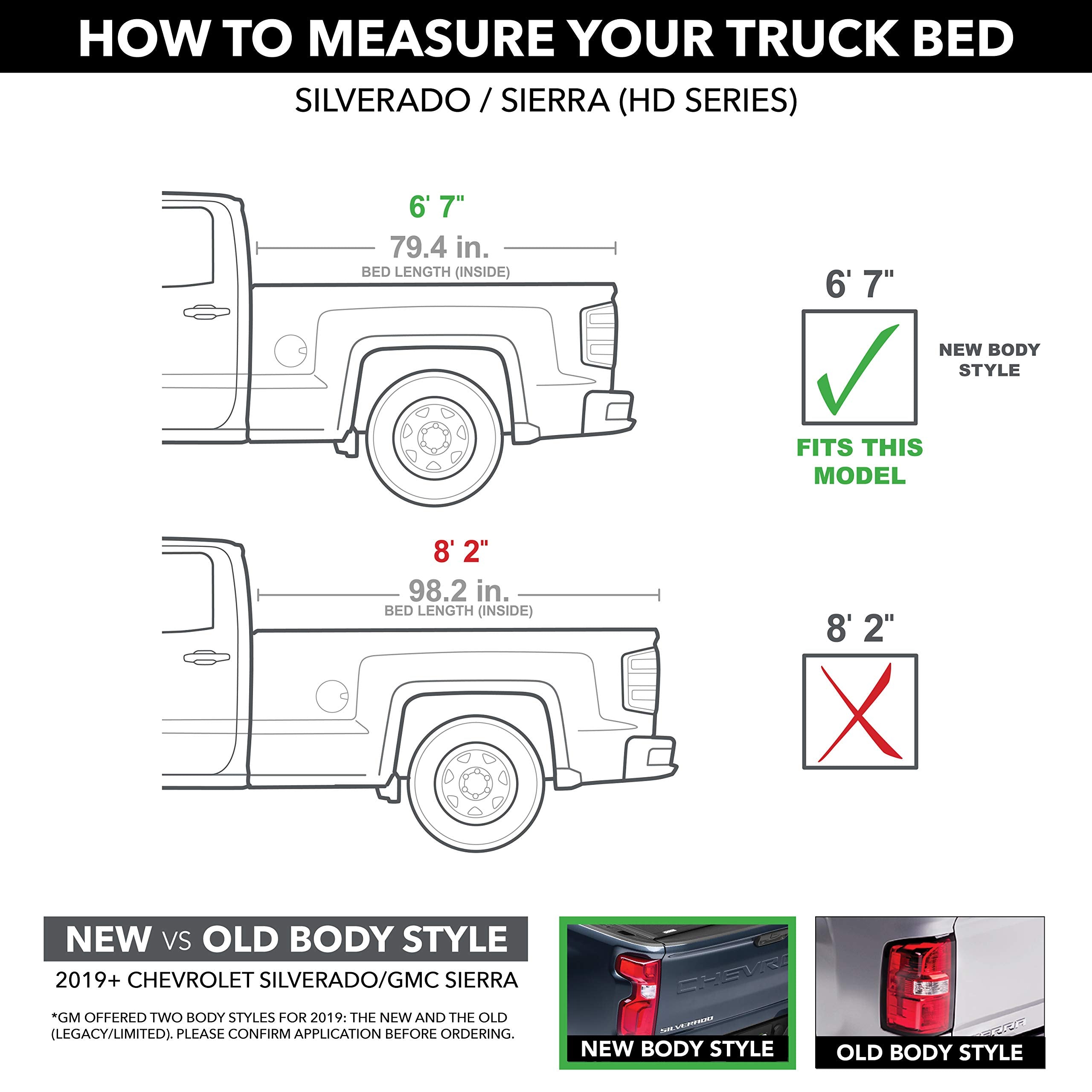 BAK Revolver X2 Hard Rolling Truck Bed Tonneau Cover | 39133 | Fits 2020 - 2026 Chevy/GMC 2500/3500 Silverado/Sierra 6' 10" Bed (82.2")