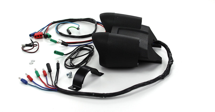 Scott Drake Black Housing Rally Pac (V8 Engines, 6000 RPM), Compatible with 1965 Ford Mustang, Model C5ZZ-10B960CBK