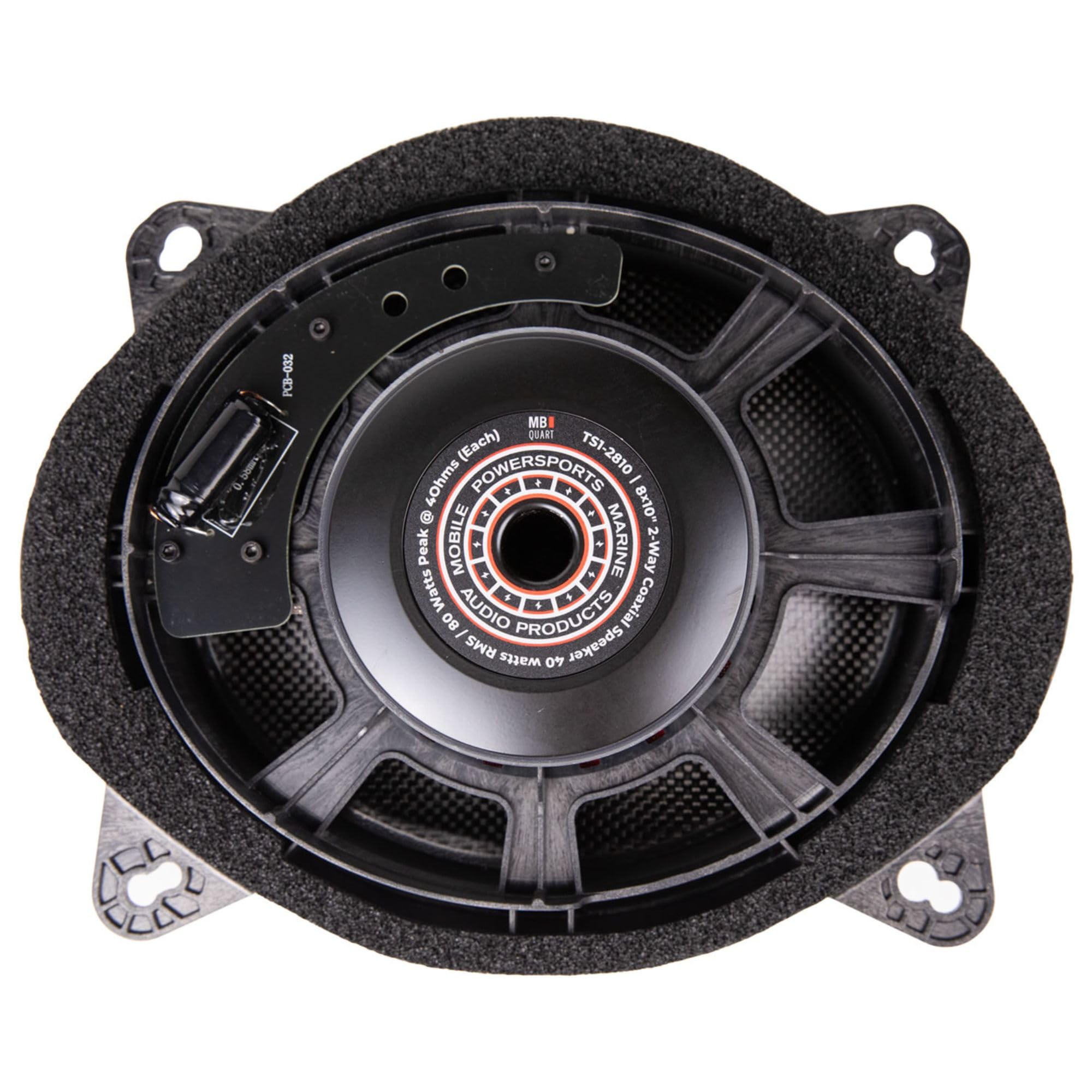 MB Quart 8x10 Inch TS1-2810 2-Way Front Factory Component Speaker System with Tweeters and Crossovers for Toyota and Lexus Vehicle Audio Upgrade