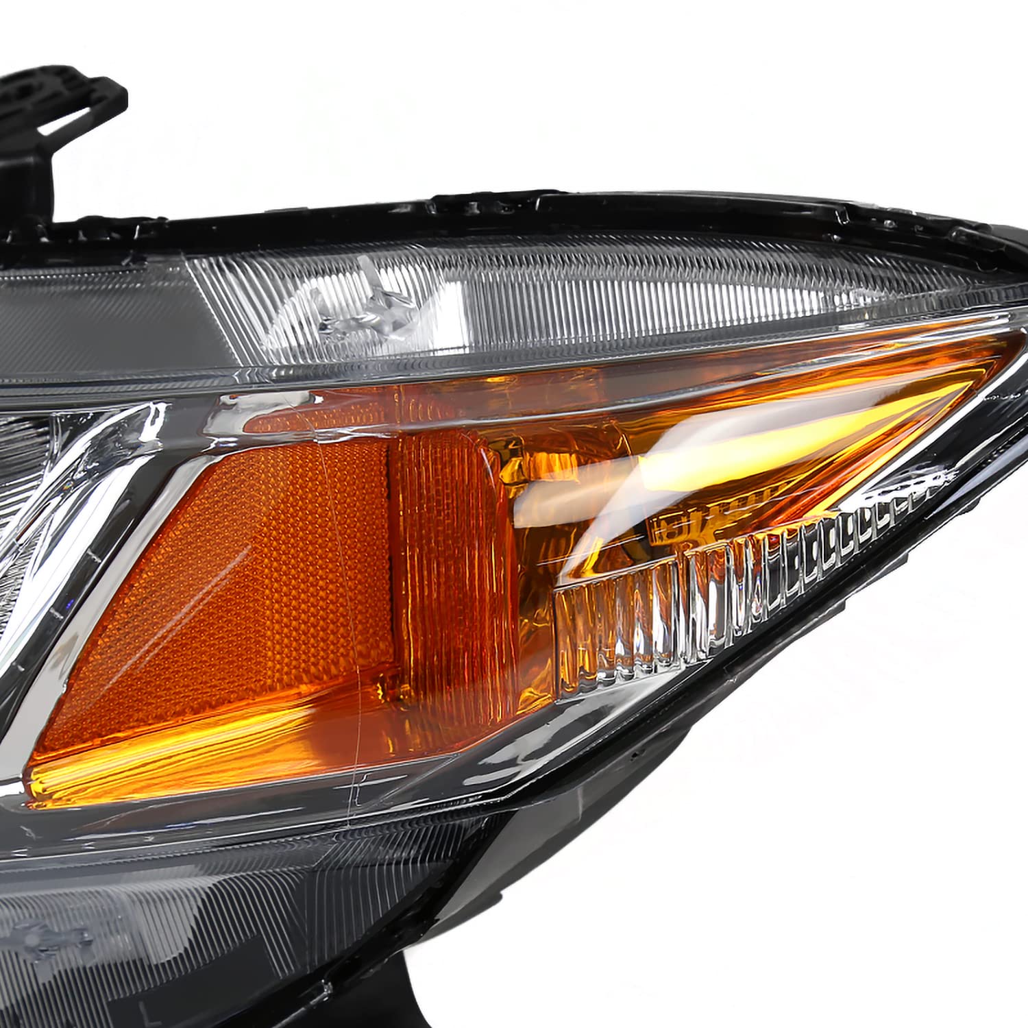 Chrome Headlights SPEC-D TUNING Compatible with 2012-2015 Honda Civic Sedan, 2012-2013 Civic Coupe L+R Pair Head Light Lamp Assembly