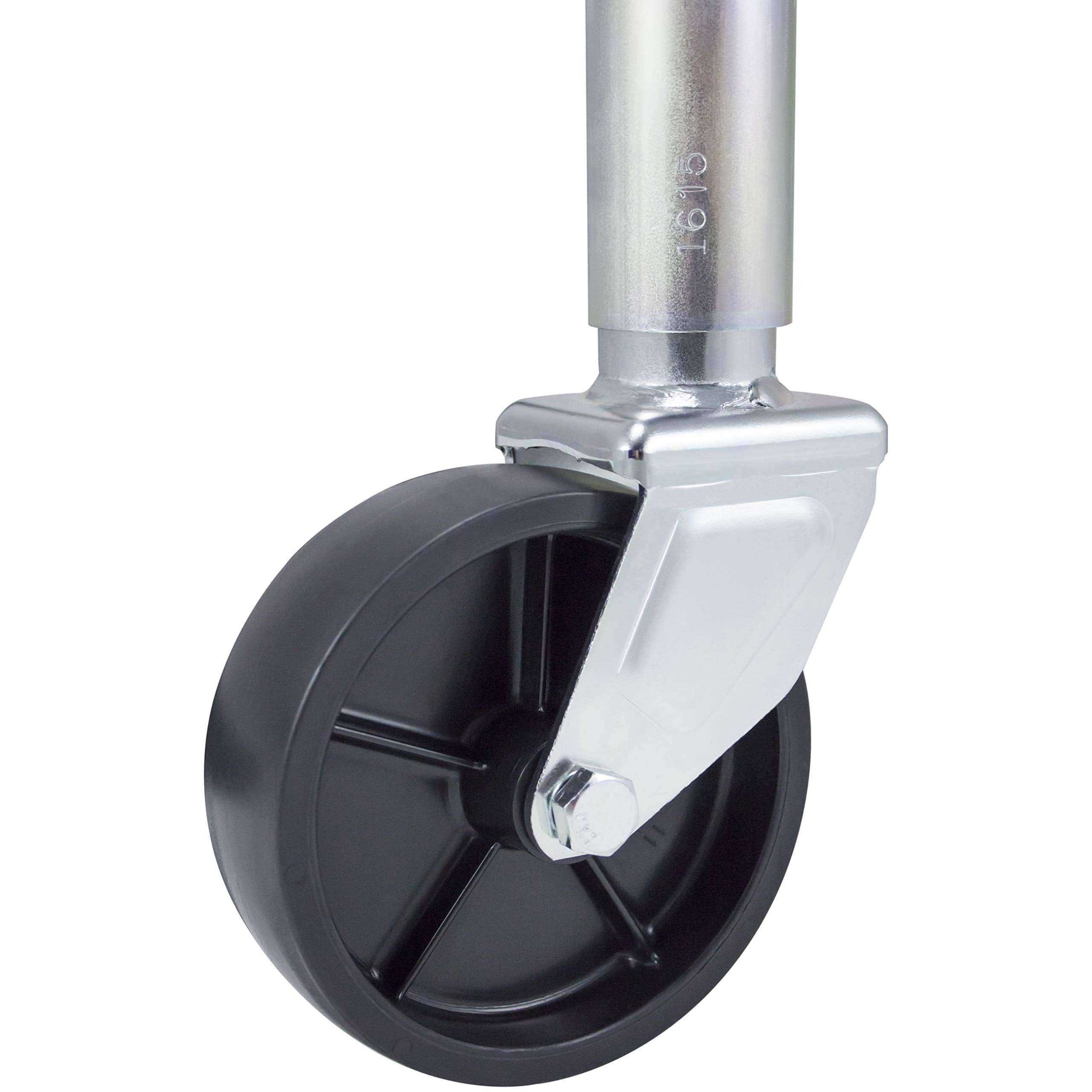 Swivel Marine Tongue Jack - Dutton-Lainson Company (6400) - Rust-Resistant Finish for Boat, Towing & Other Trailer Applications - 1000 lb Capacity, 10" Total Travel, 6" Heavy-Duty Wheel - Made in USA