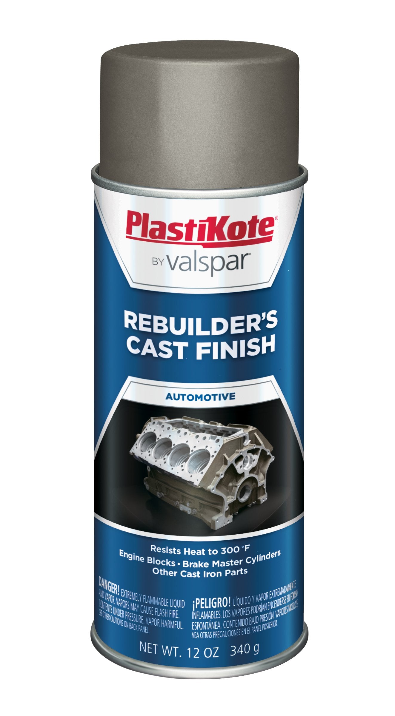VHT 285 PlastiKote Gray Rebuilders Cast Finish, 12 oz.,Grey