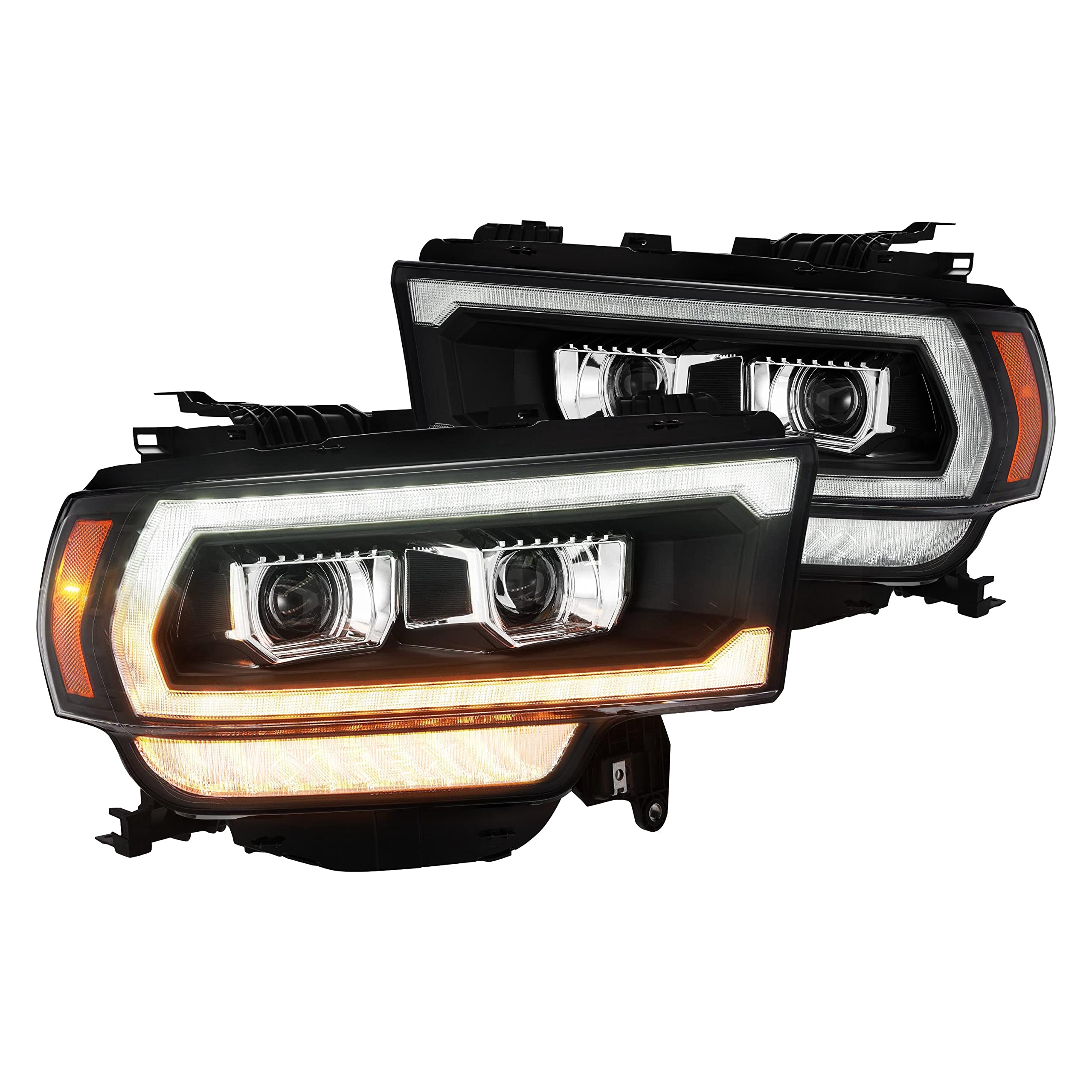 880550 AlphaRex USA LUXX Series LED Projector Headlights fits Ram 2500