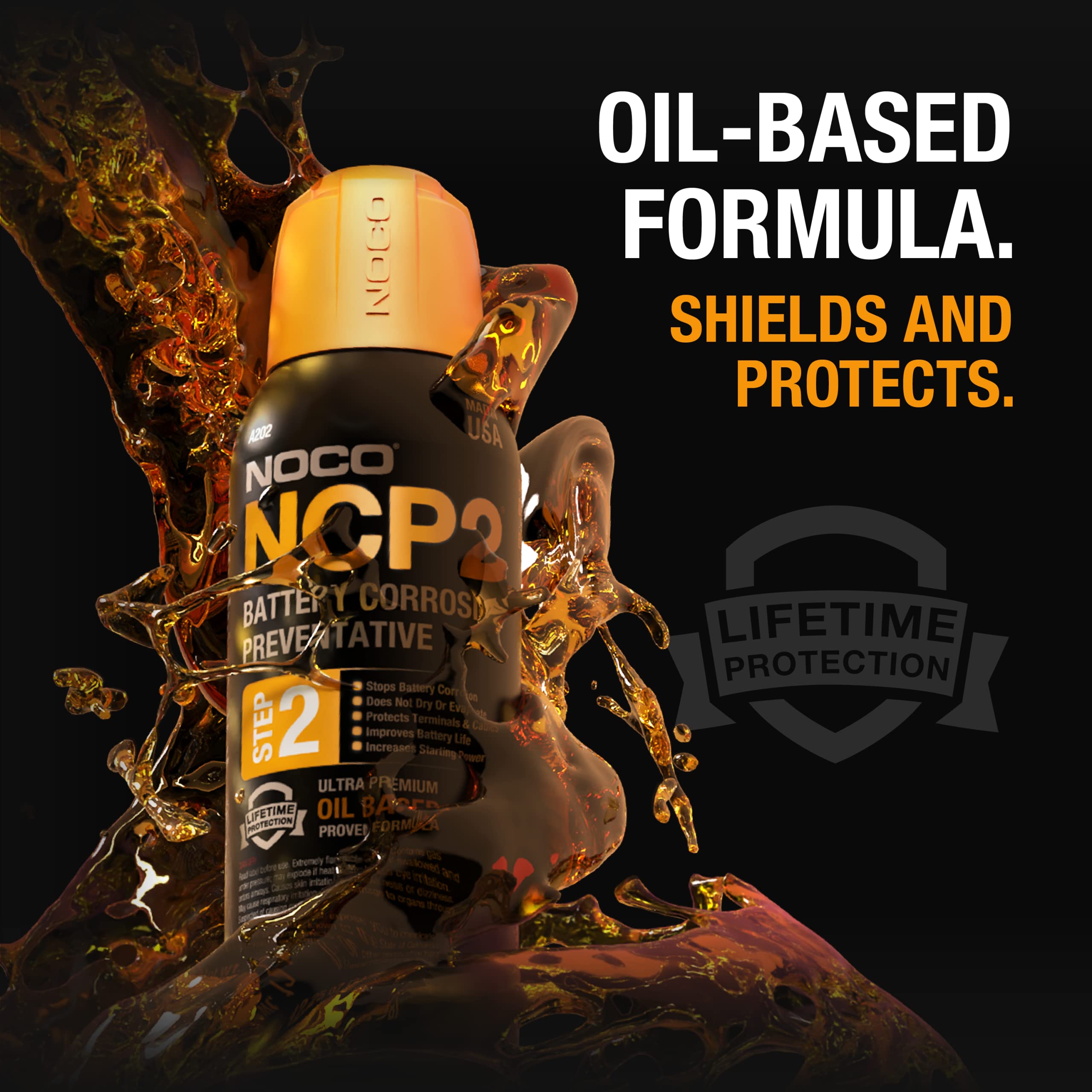 NOCO A202 NCP2 12.25 Oz Oil-Based Battery Corrosion Preventative, Corrosion Inhibitor, and Battery Terminal Protector Grease Spray