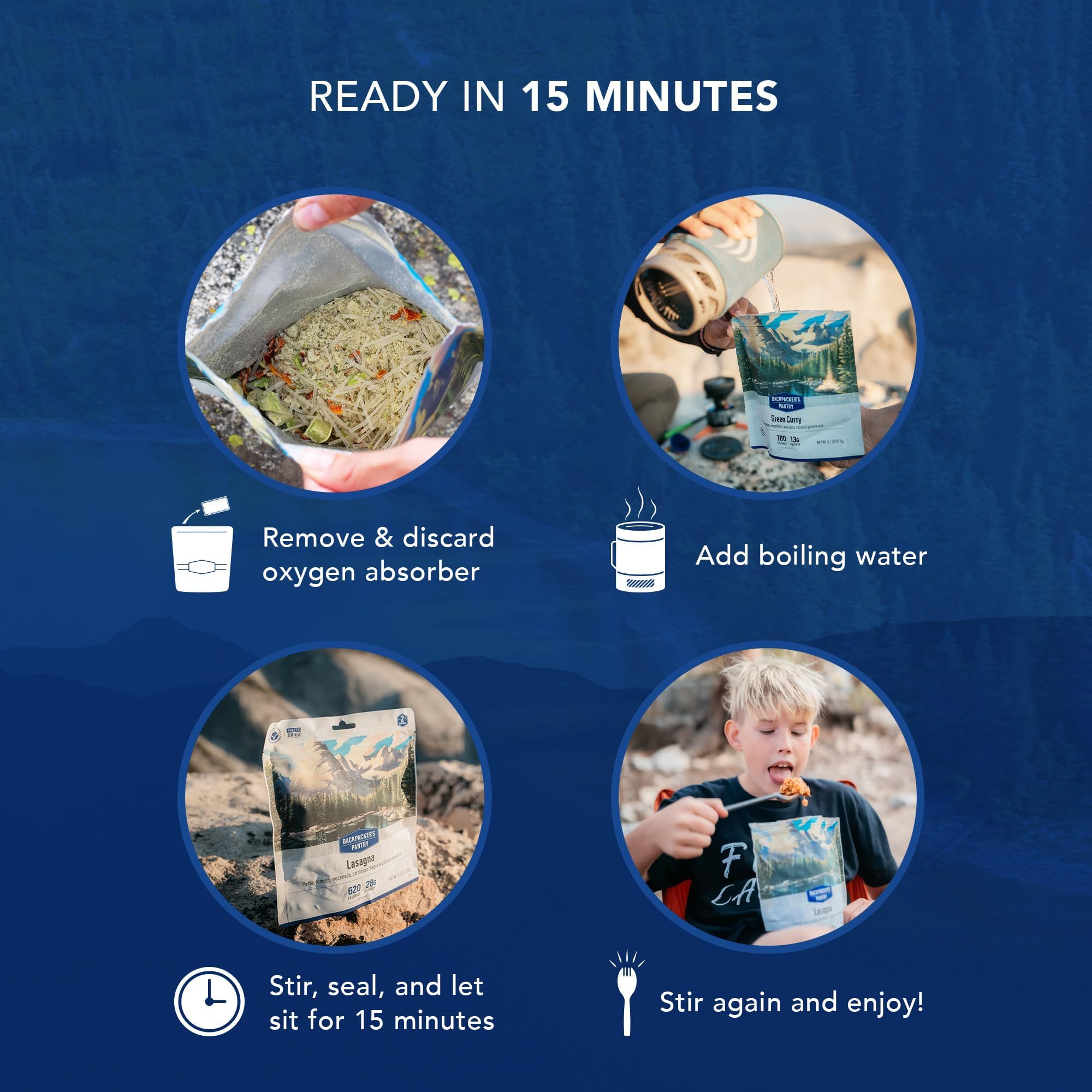 Mango Sticky Rice - Backpacker's Pantry Freeze Dried Camping & Backpacking Food - Emergency Food - 8 Grams of Protein, Vegan, Gluten-Free - 1 Count