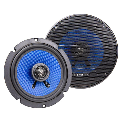 Hifonics Colossus Classic HCC65CXS 6.5-Inch Shallow Mount Coaxial Car Speakers with Aluminum Dome Tweeters & Butyl Rubber Surrounds - 125W Peak Power