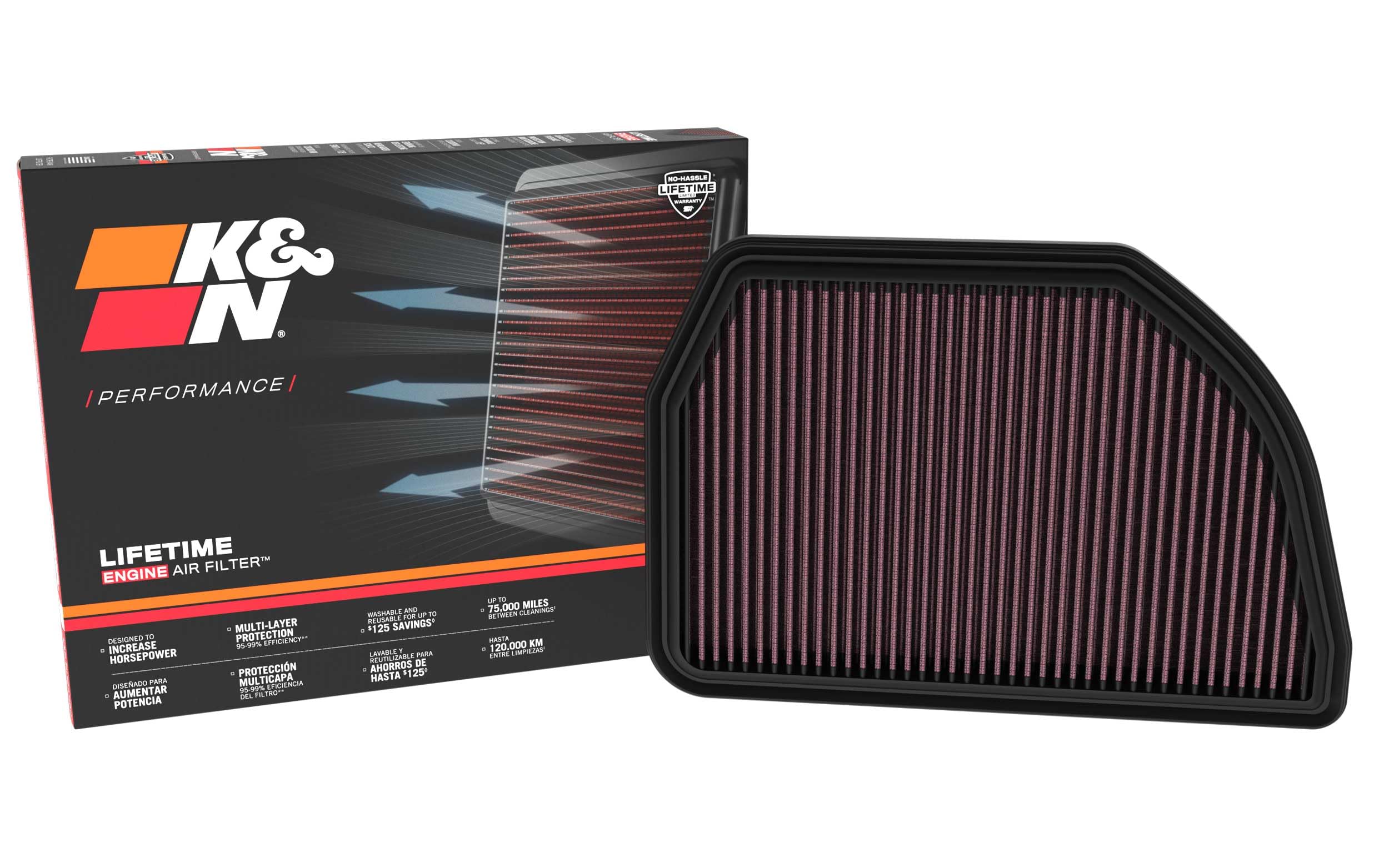 Replacement K&N Air Filter 33-3176