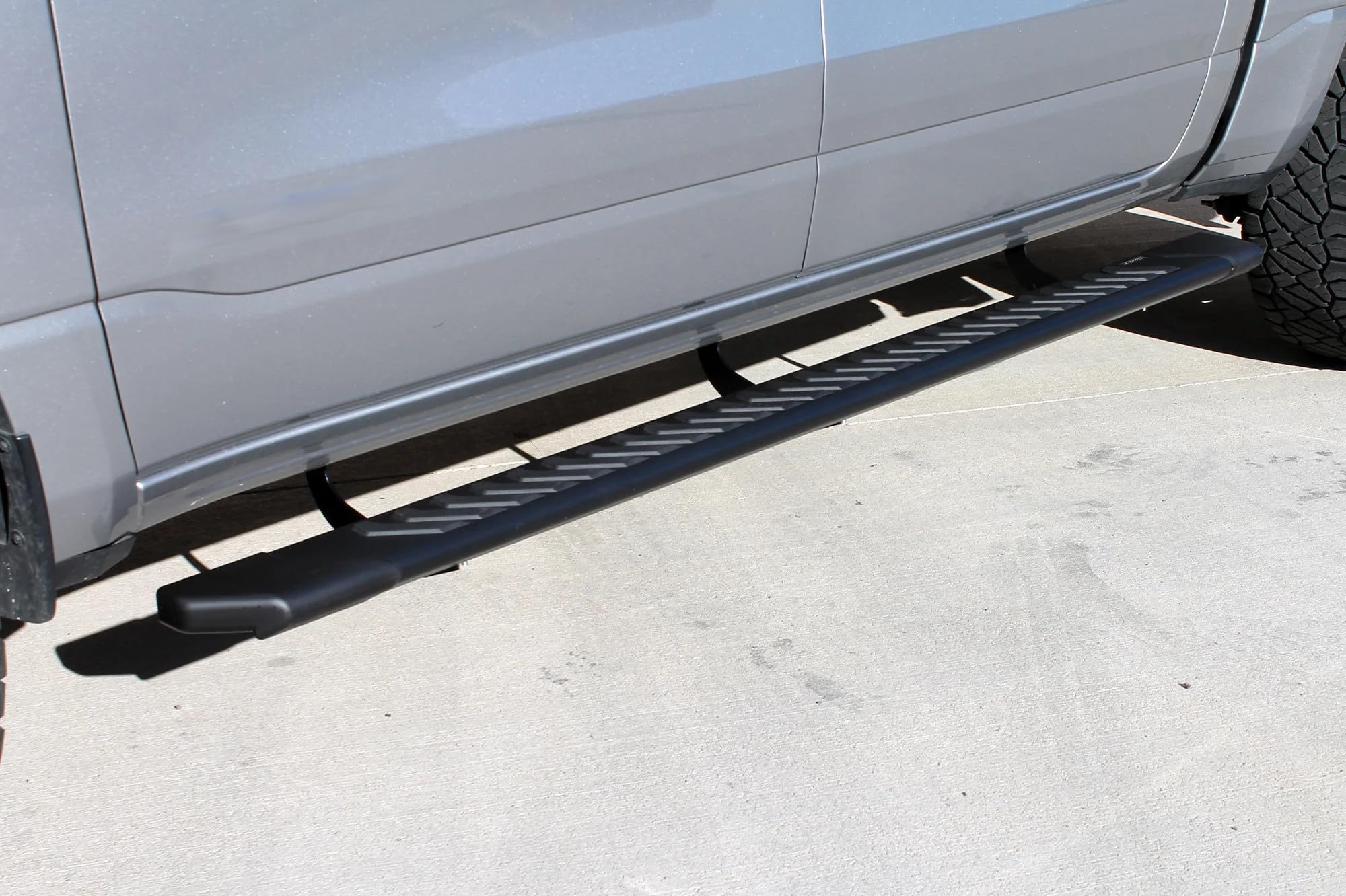Raptor Series Running Boards 5in Steps OEM Style Full Tread Black Aluminum Compatible with New Body 2019-2026 1500 Crew Cab