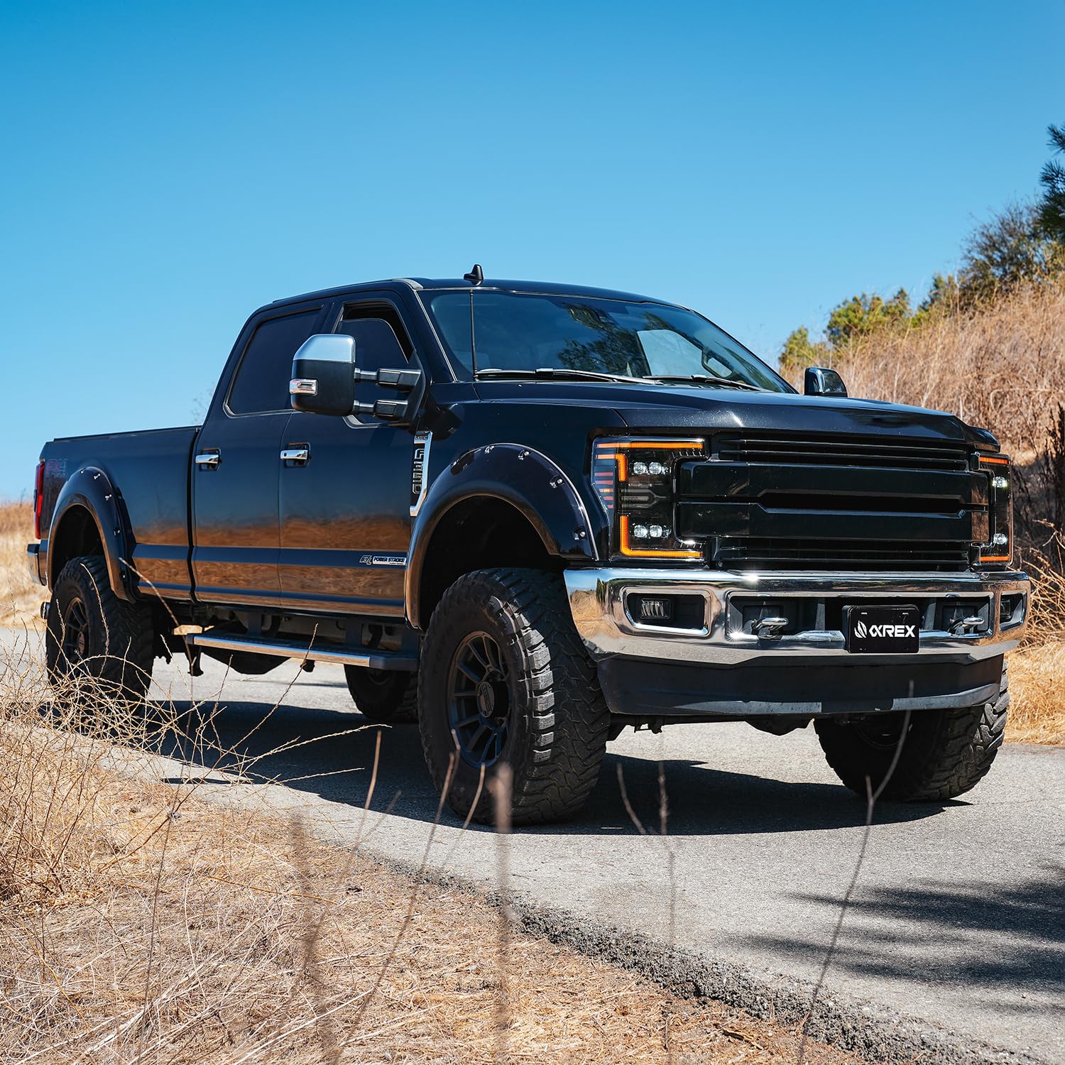 Projector Headlights AlphaRex for 17-19 MKII Super Duty NOVA-Series LED Black