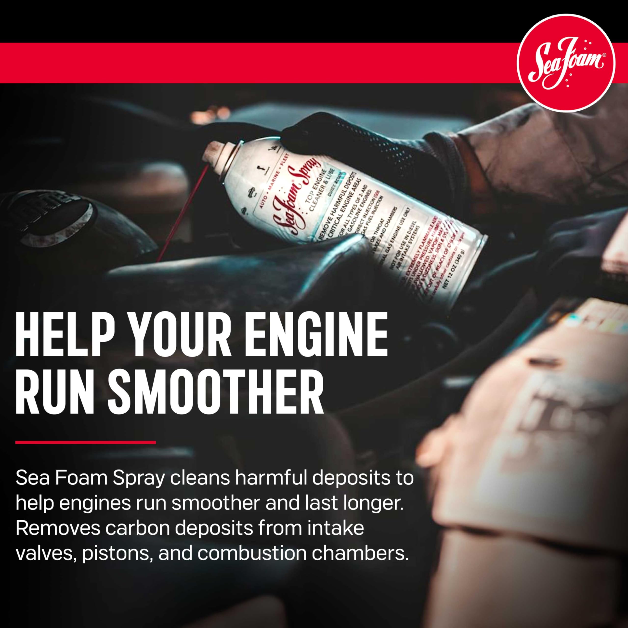 Sea Foam Engine Intake Valve Cleaner Spray, SS14, 14 oz