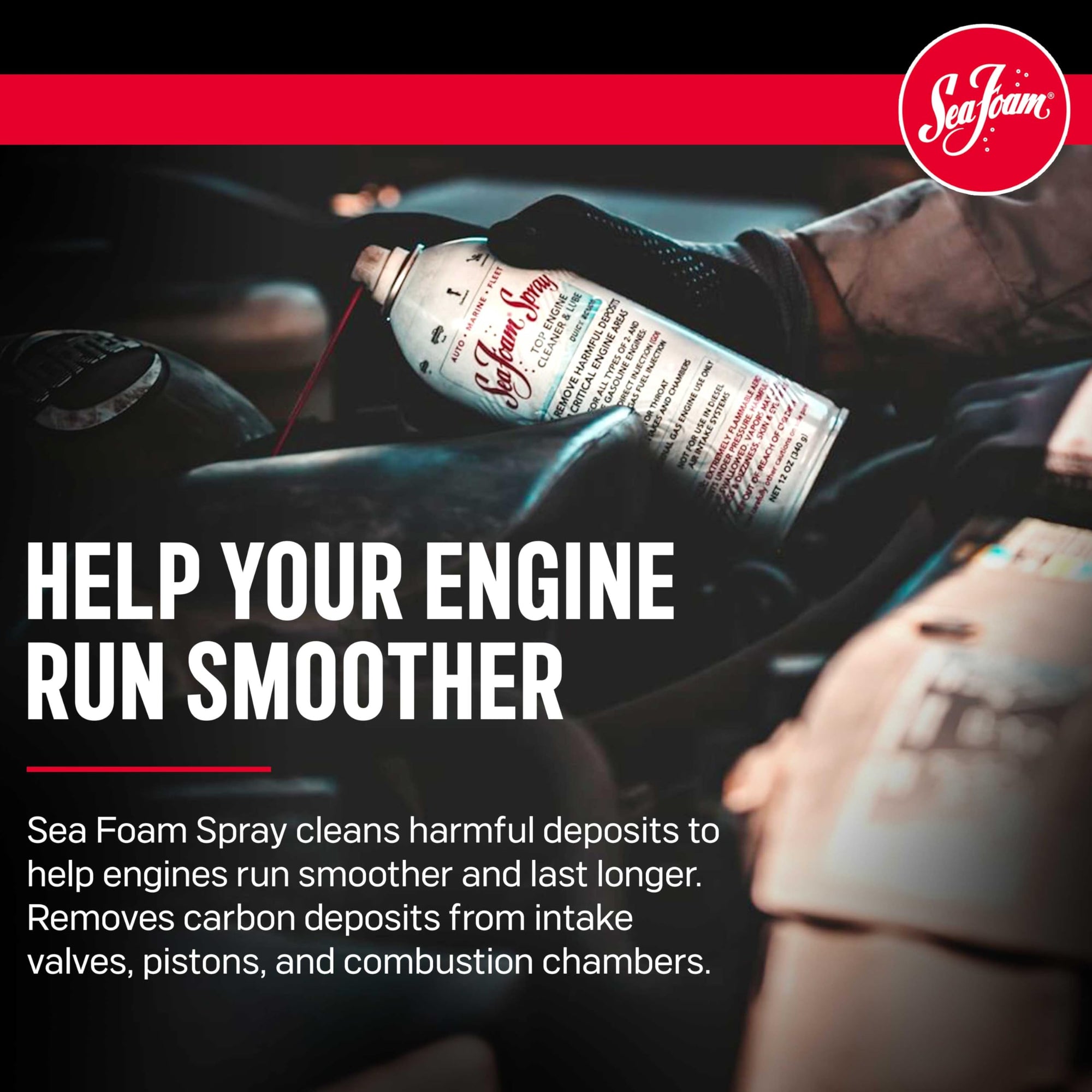 Sea Foam Engine Intake Valve Cleaner Spray, SS14, 14 oz