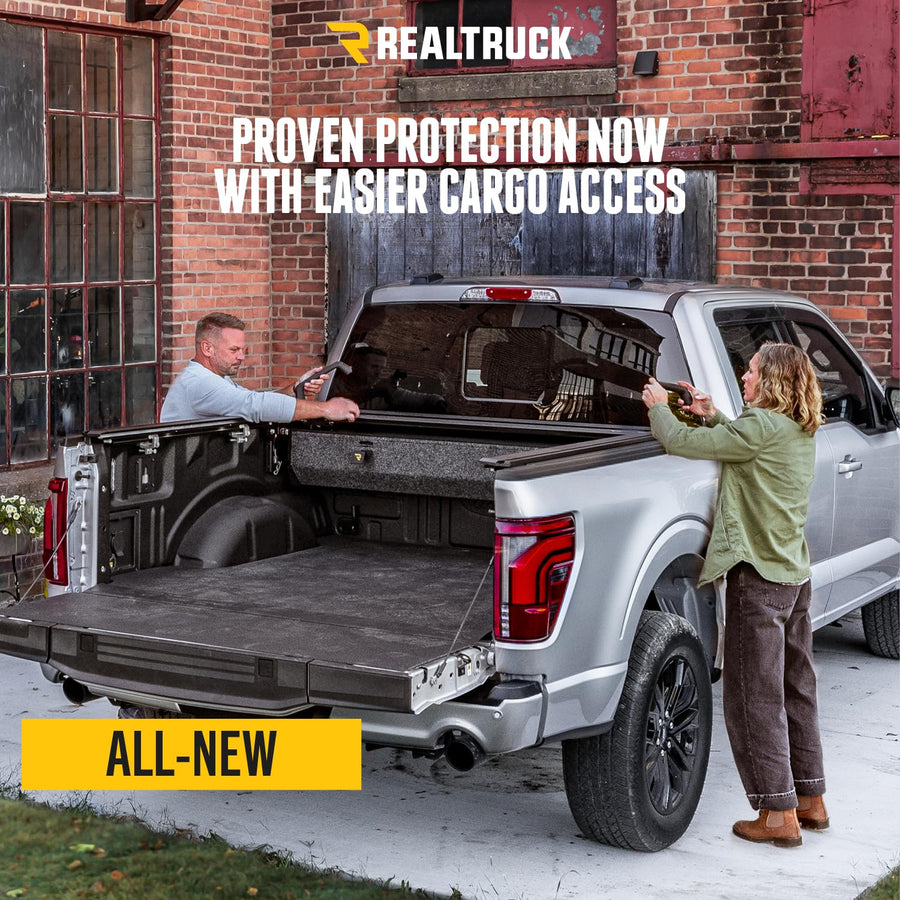 RetraxPRO EZ-Off RealTruck FRC-4000 Retractable Truck Bed Tonneau Cover | R-T-80245 | Fits 2019-2026 RAM 1500 (Won't fit Multifunction Tailgate) 6' 5" Bed (76.8")