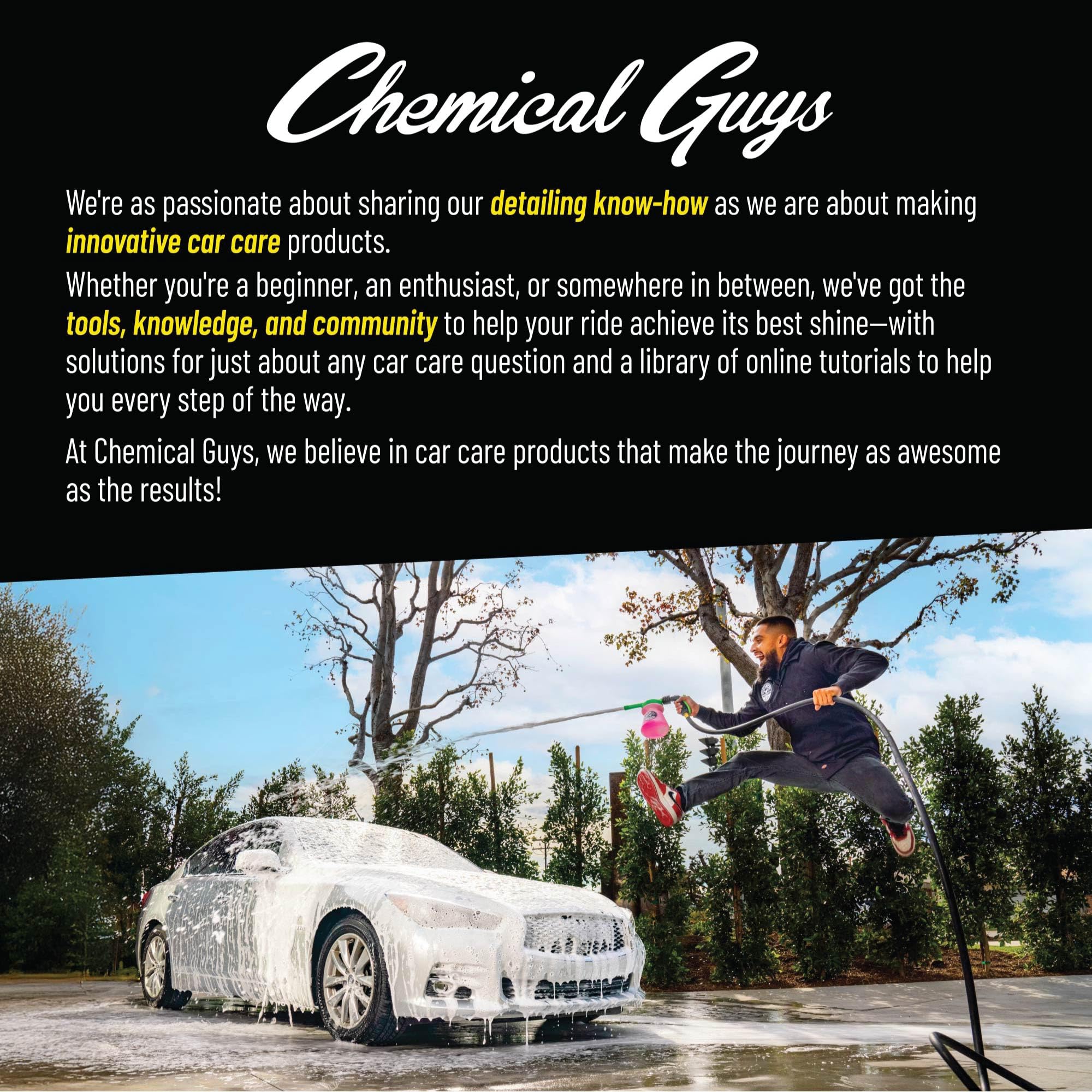 Chemical Guys Fast Acting Bug and Tar Remover Car Wash - Heavy Duty Cleaner for Bugs, Tar, Grime, Tree Sap & Bird Droppings - Safe for Car Paint, Glass, Chrome, Plastic, All Exterior Surfaces - 16 oz