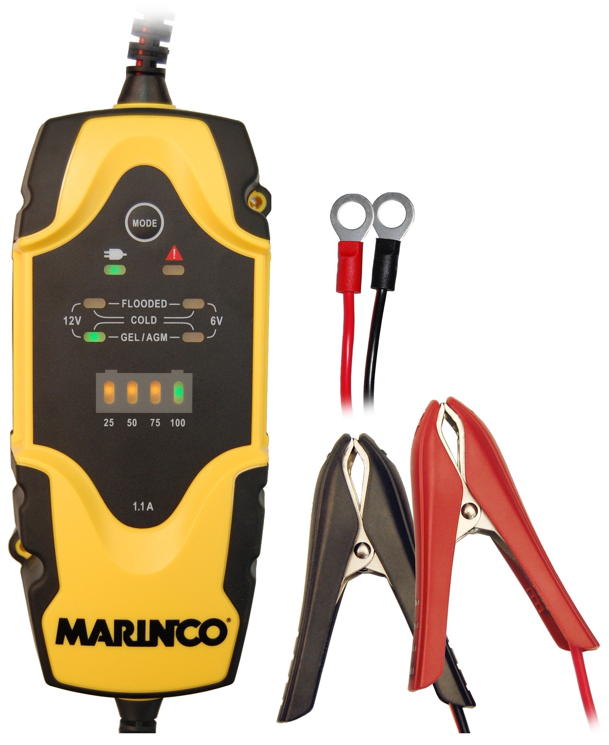 ChargePro Marinco 1.1A 6V/12V Portable Battery Charger Maintainer