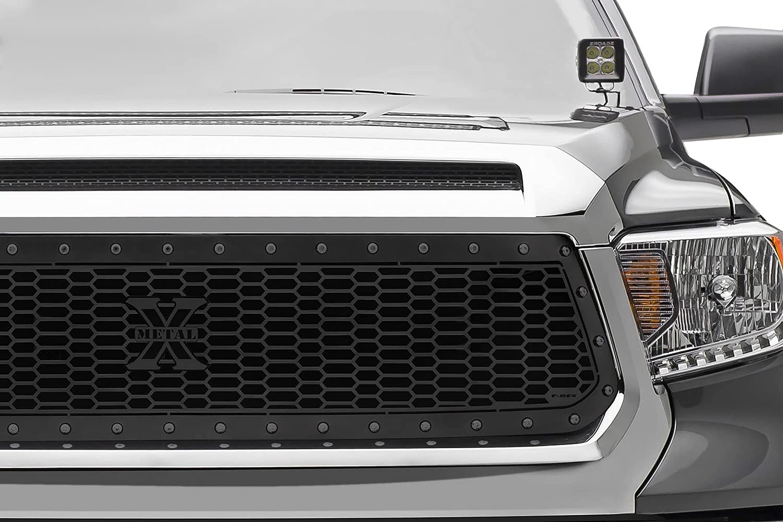 Stealth Laser X Grille, 2014-2017 Tundra, Black, 1 Pc, Replacement, Black Studs - PN #7719641-BR