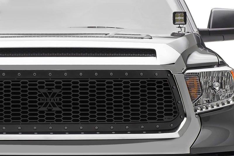 Stealth Laser X Grille, 2014-2017 Tundra, Black, 1 Pc, Replacement, Black Studs - PN #7719641-BR