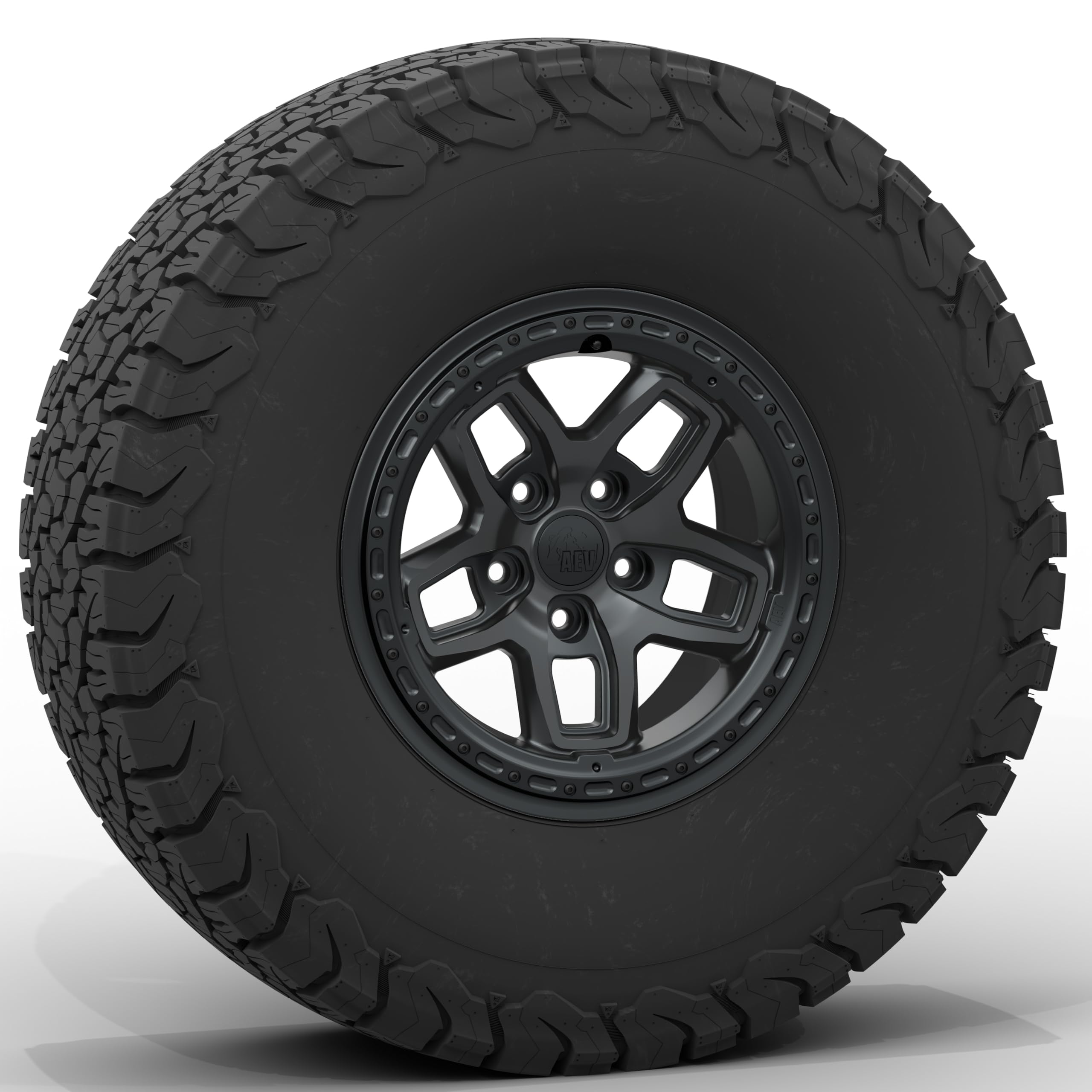 Borah AEV DualSport Wheel for JL Wrangler and JT Gladiator +25mm - M10 Satin Black