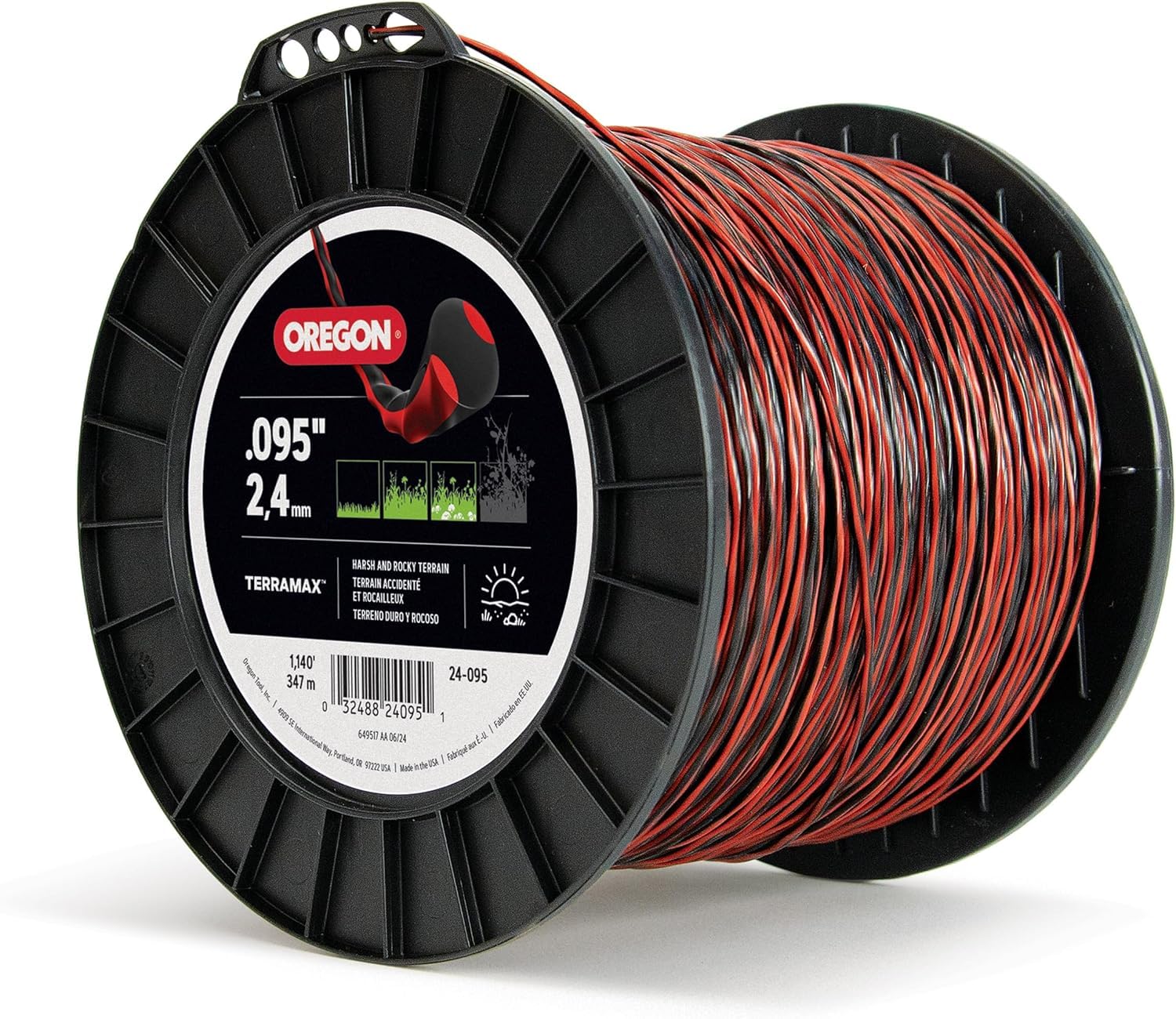TerraMax Oregon .095" Diameter String Trimmer Line, 5lb Spool (24-095)