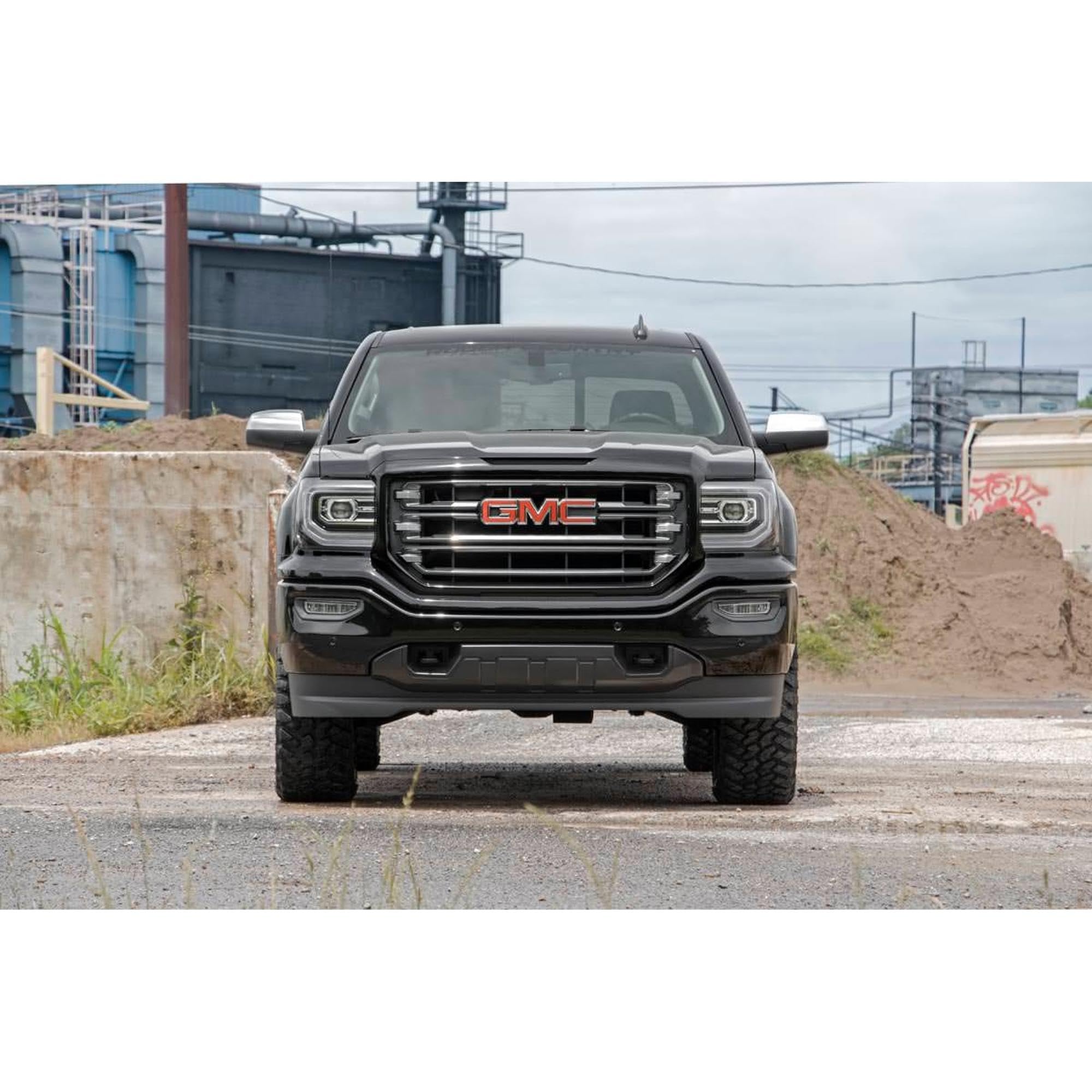 Rough Country 3.5" Lift Kit with M1 Struts/M1 Rear Shocks for GMC Sierra & Chevy Silverado 1500 (2014-2016) - Red Control Arms