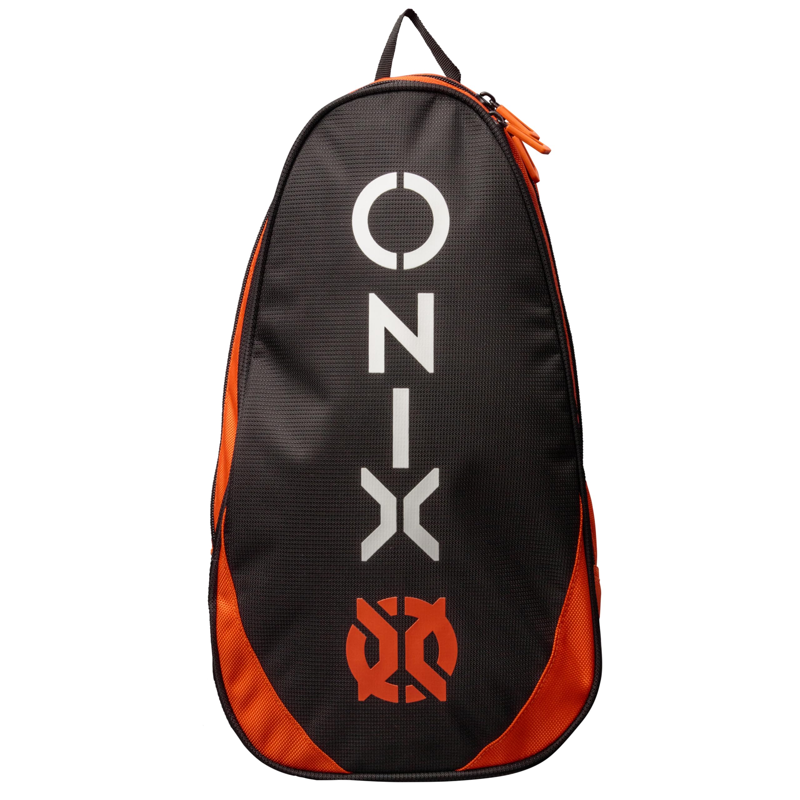 ONIX Pro Team Pickleball Long Lasting Durability Hook and Loop Closure Easy to Carry Straps Paddle Paddle Compartment Polyester Mini Backpack — Orange/Black