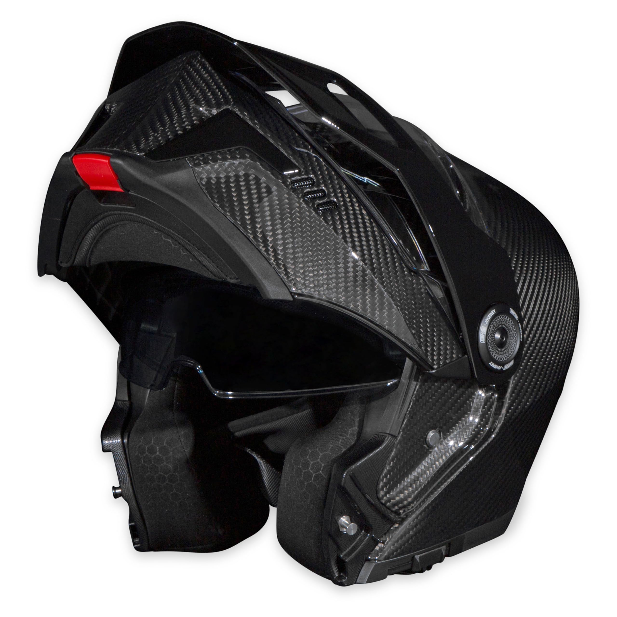 Journey Simpson Bandit Motorcycle Helmet - Carbon - 2XL | Off Road Dirt Bike UTV Motocross ATV | Modular Full-Face Flip Up | Clear Pinlock Anti-Fog Visor Shield | DOT ECE Certified (JBC2X)