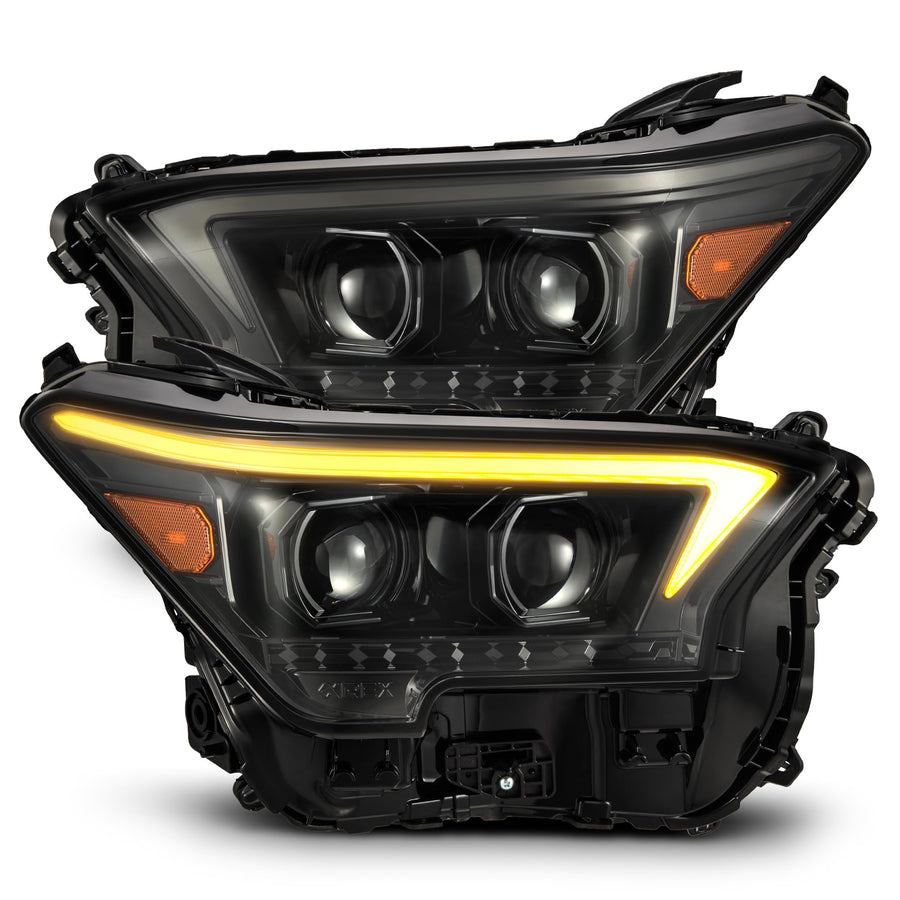 AlphaRex LED Projector Headlights Alpha-Black for 24-25 Tacoma /25-up 4Runner OG-Style LUXX-Series